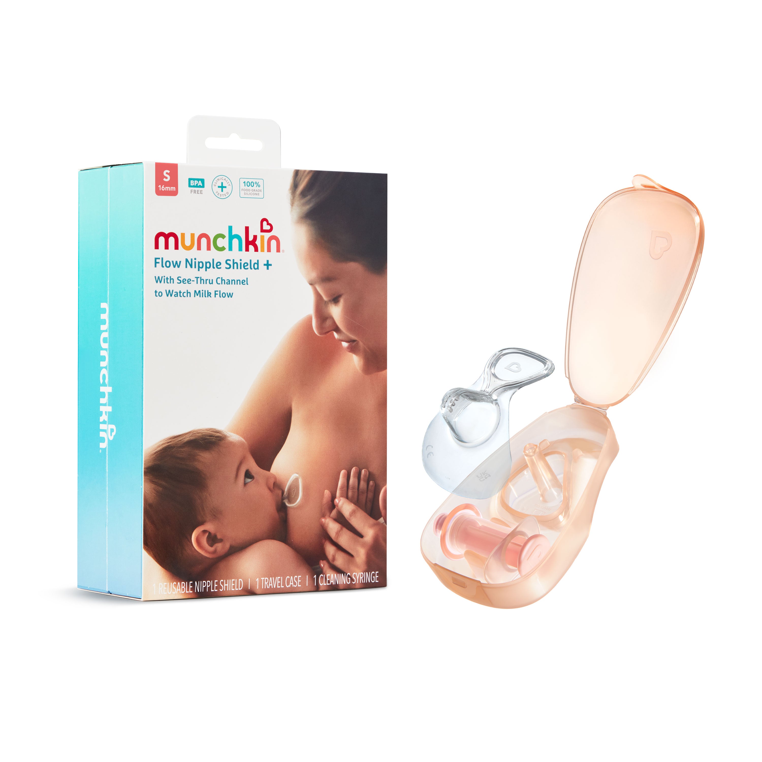 Munchkin Flow Nipple Shield +, 16mm