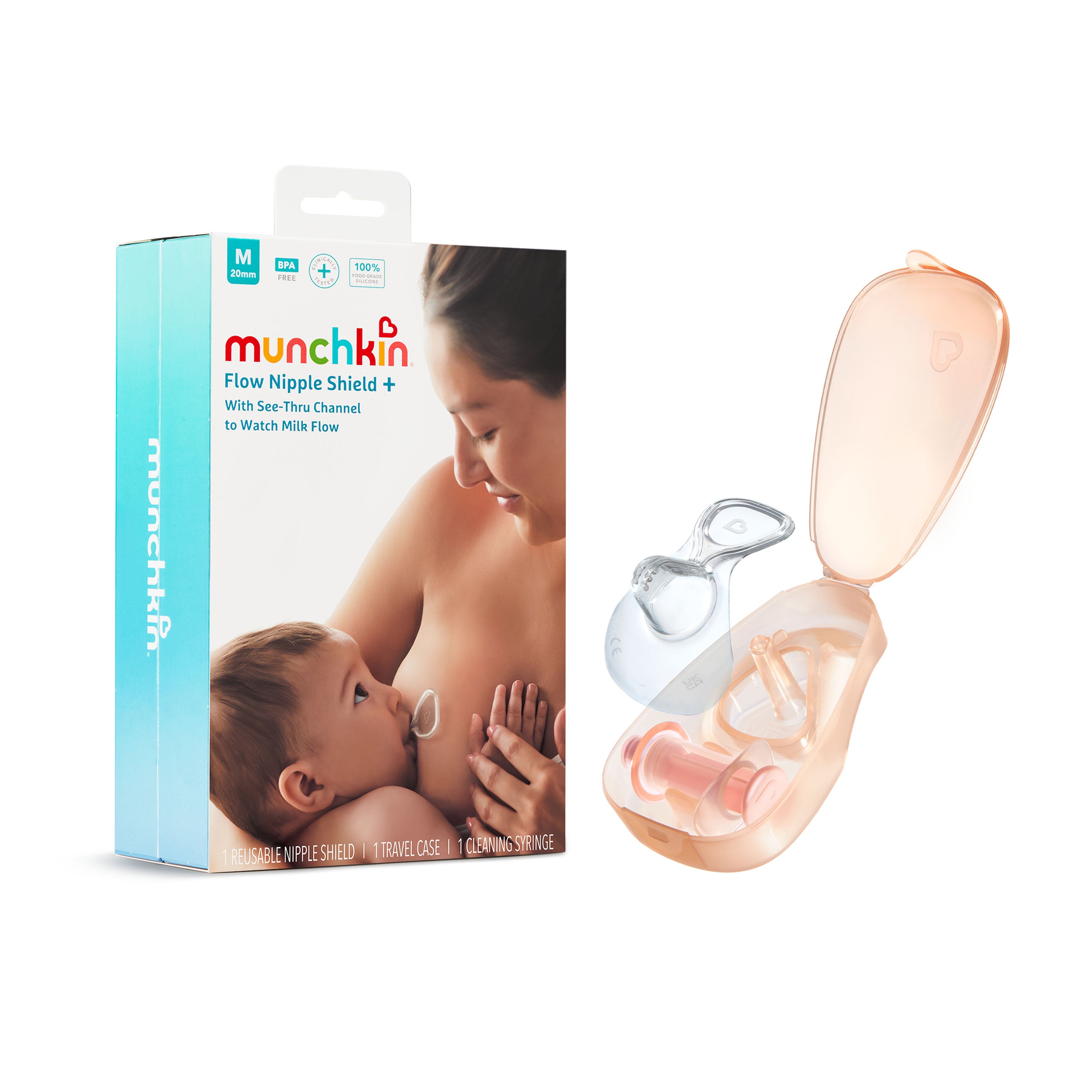Munchkin Flow Nipple Shield +, 20mm