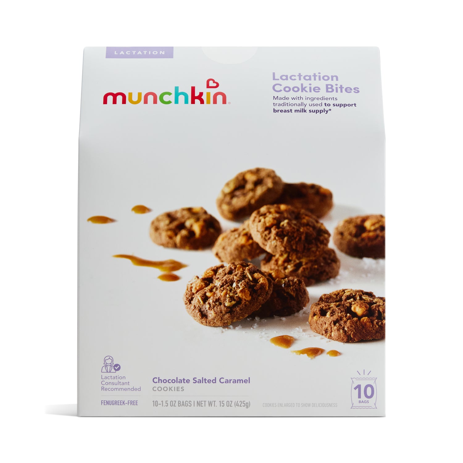 Munchkin Lactation Cookie Bites, Chocolate Salted Caramel