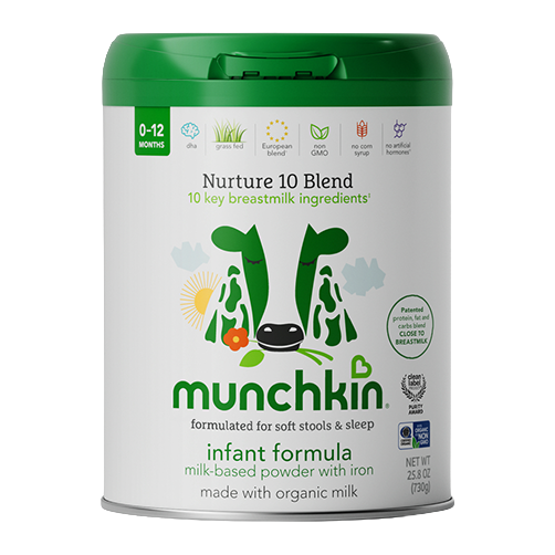 Munchkin Infant Formula with Organic Milk, 8 Cans