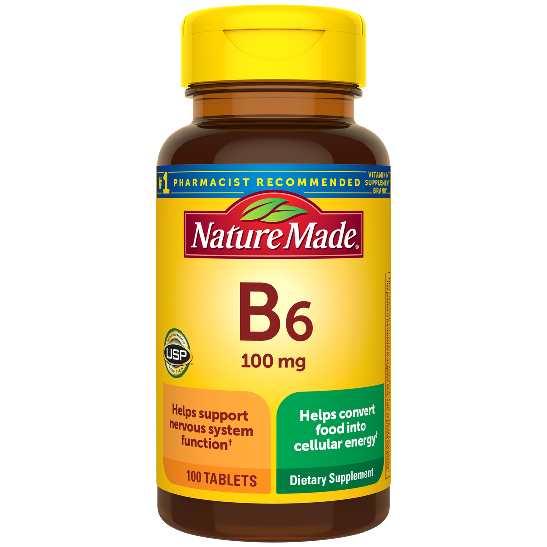 Nature Made Vitamin B6 100 mg Tablets