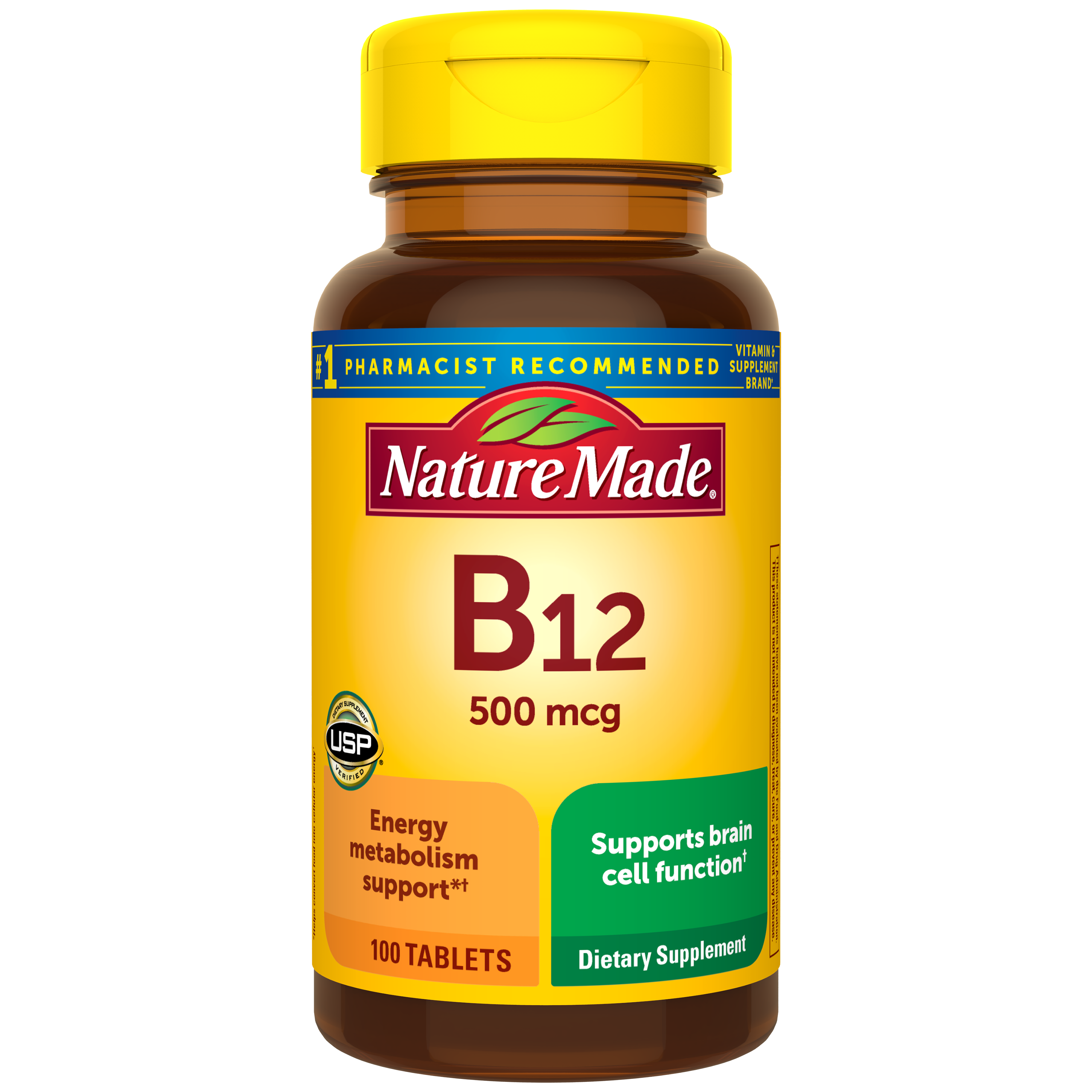 Nature Made Vitamin B12 500 mcg Tablets