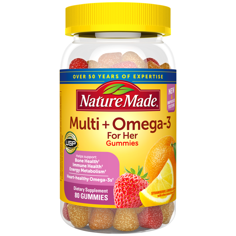 Nature Made Multivitamin for Her + Omega-3 Gummies