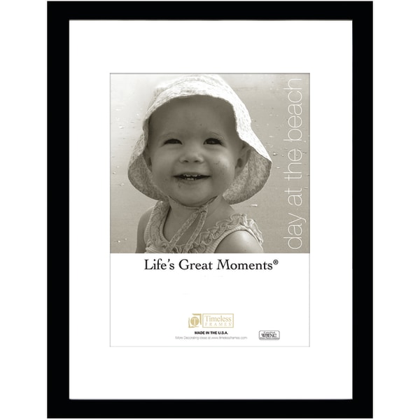 Timeless Frames� Life's Great Moments Frame, Matted, 12" x 16", Black