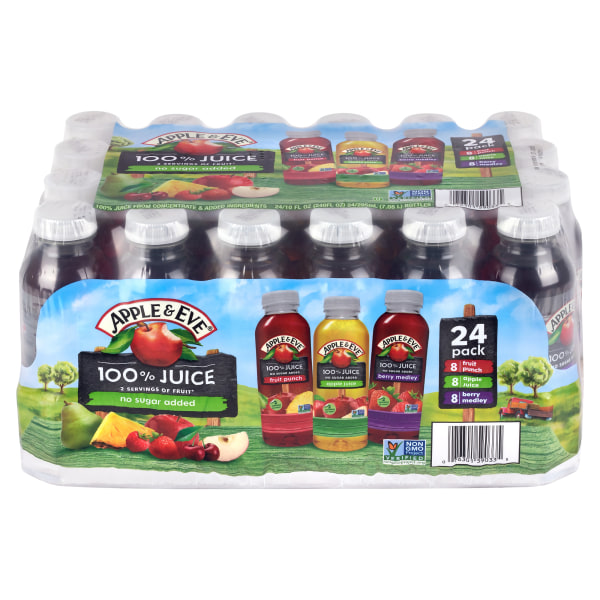 Apple & Eve 100% Fruit Juice Variety Pack, 10 Oz, Total Qty 24
