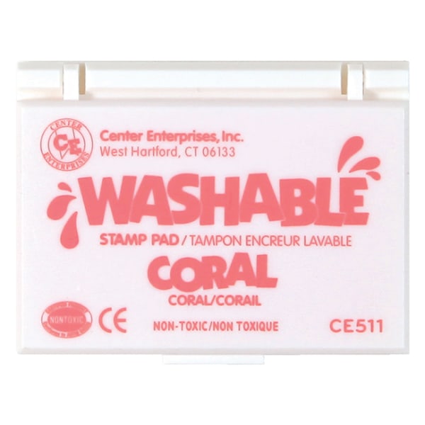 Ready 2 Learn� Washable Stamp Pad, Coral, Pack Of 6