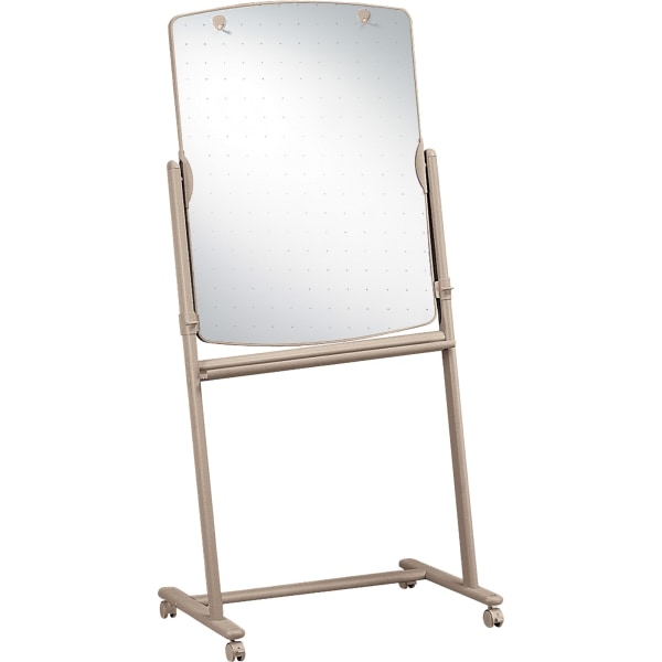 Quartet� Large Reversible Total Erase� Mobile Easel, Neutral Frame, 30" x 41"