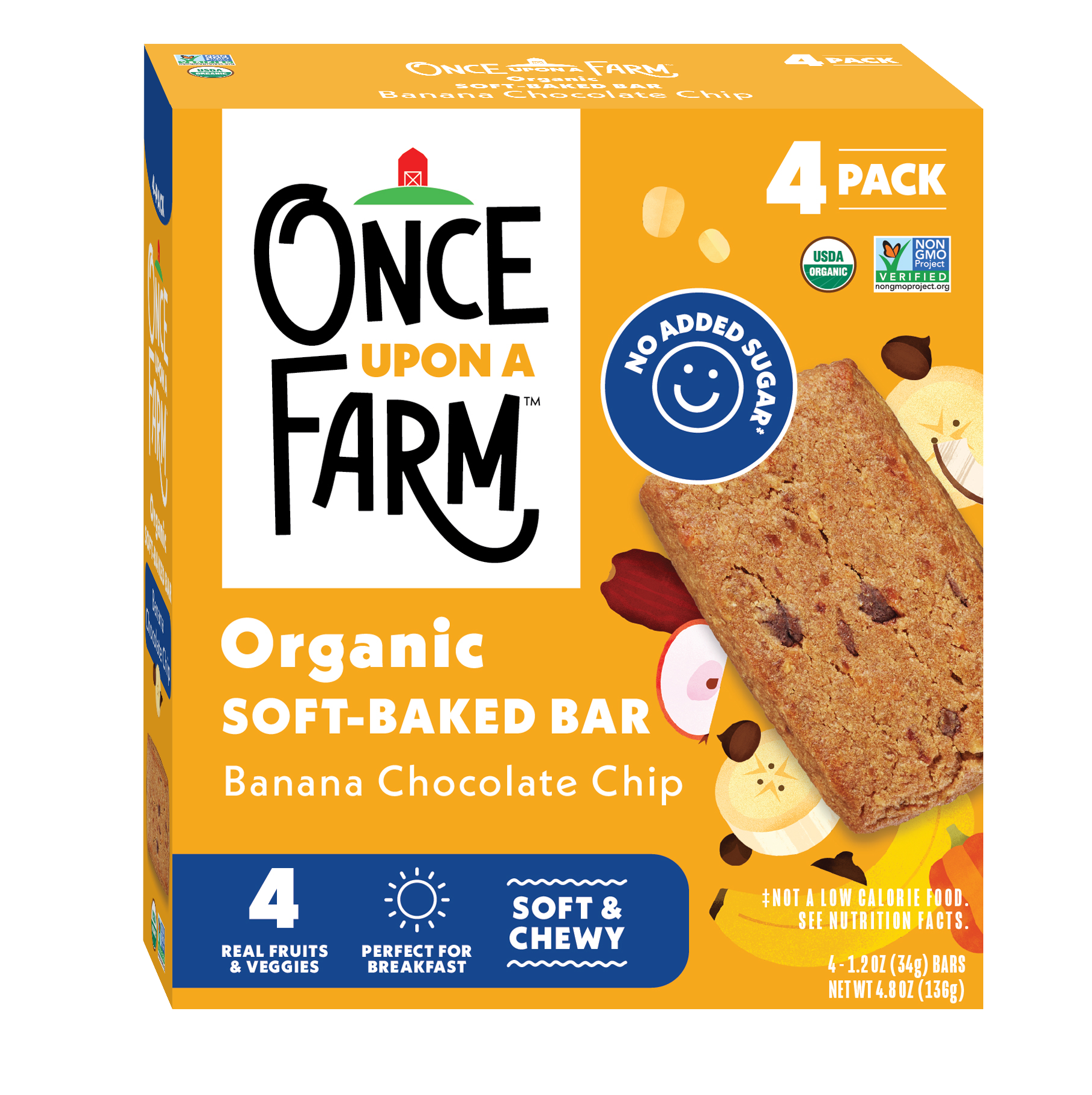 Banana Chocolate Chip Soft Baked Bar, 8 boxes