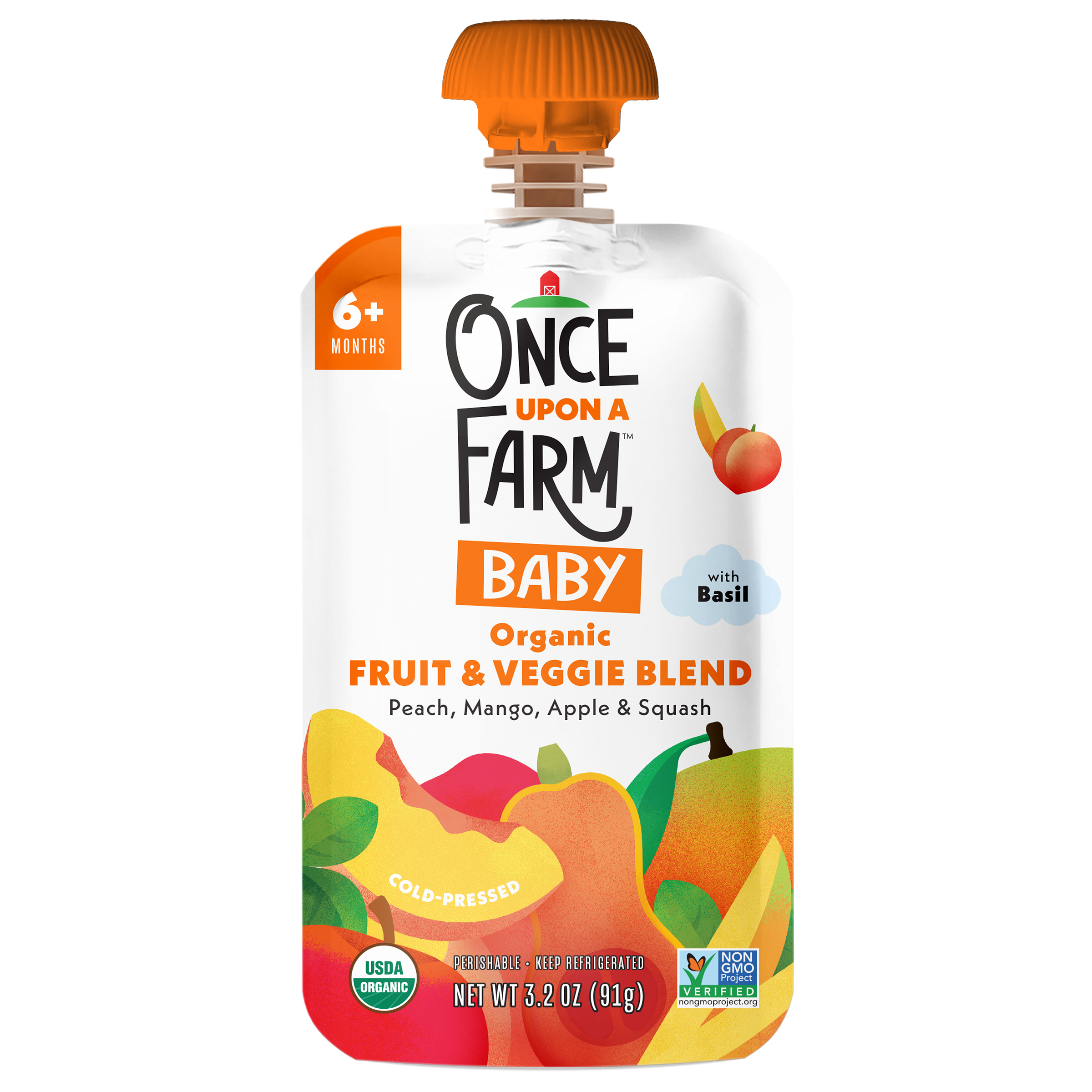 Peach, Mango, Apple & Squash