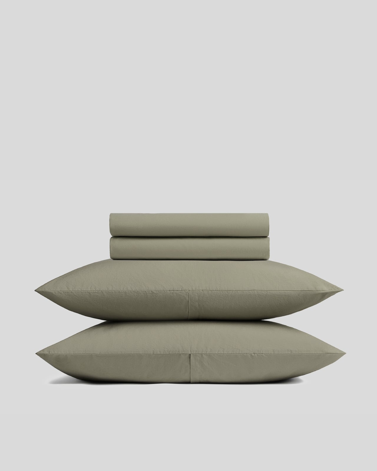 Brushed Cotton Sheet Set in Moss size Cal King | Parachute Home