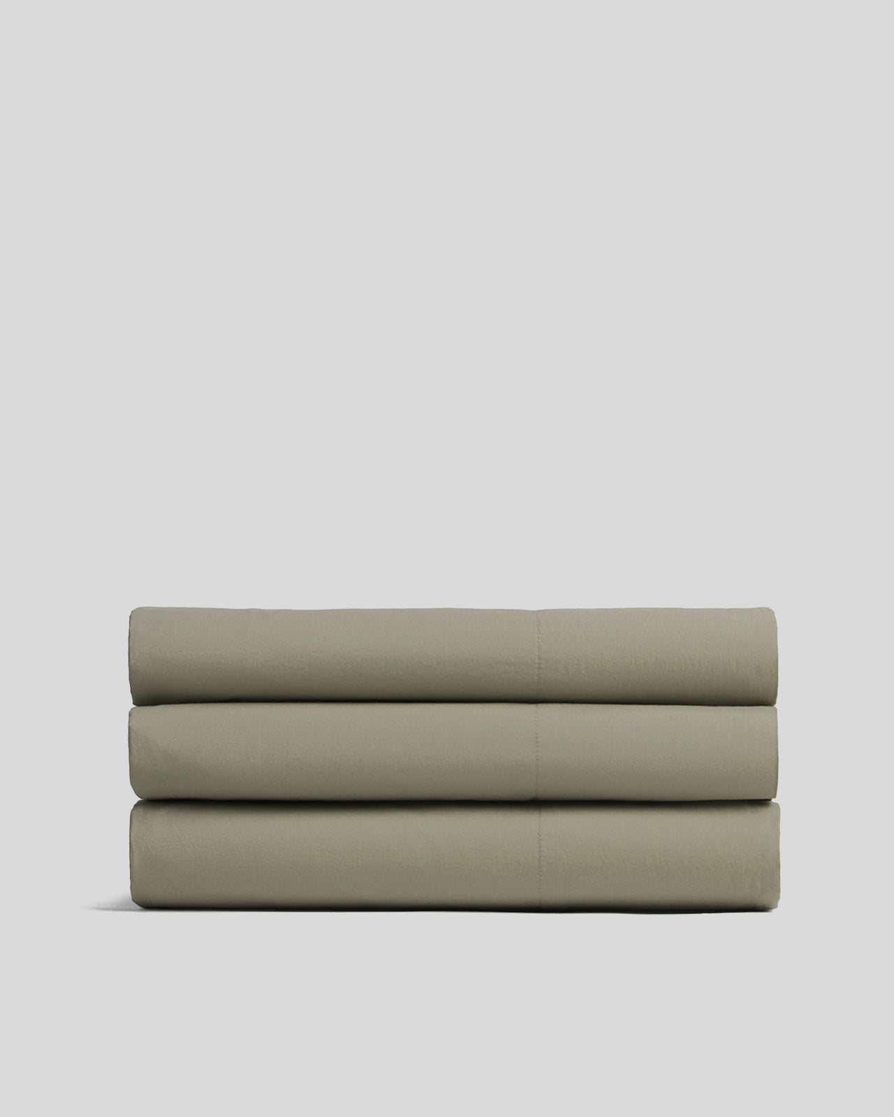 Brushed Cotton Top Sheet in Moss size King/Cal King | Made in Portugal | Parachute Home