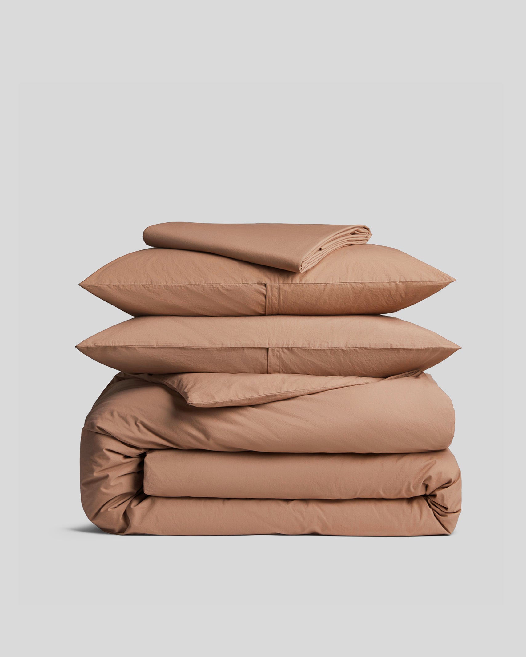 Brushed Cotton Venice Set in Adobe size Back Envelope | Parachute Home