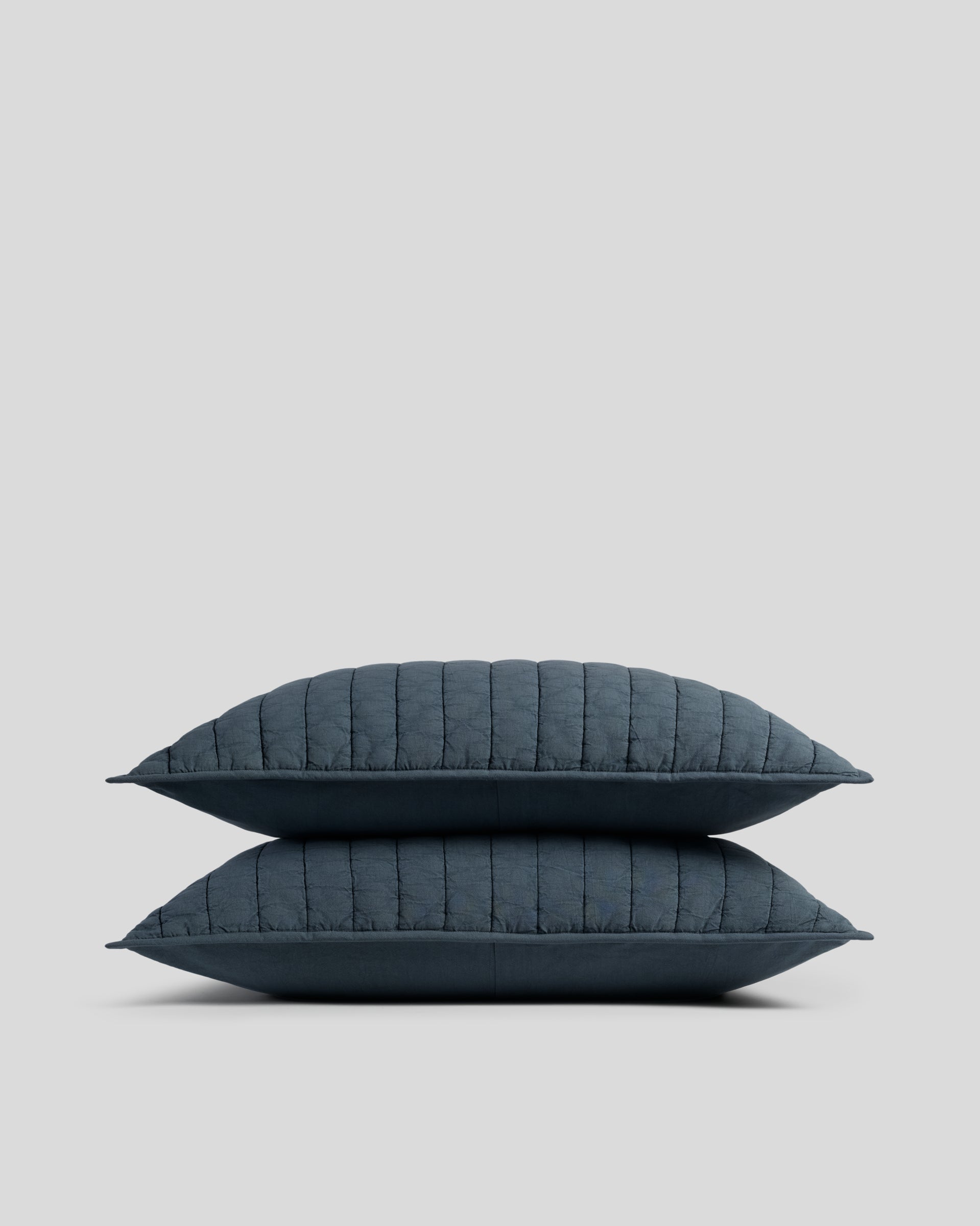 Garment Dyed Channel Sham Set in Dusk size King | Parachute Home