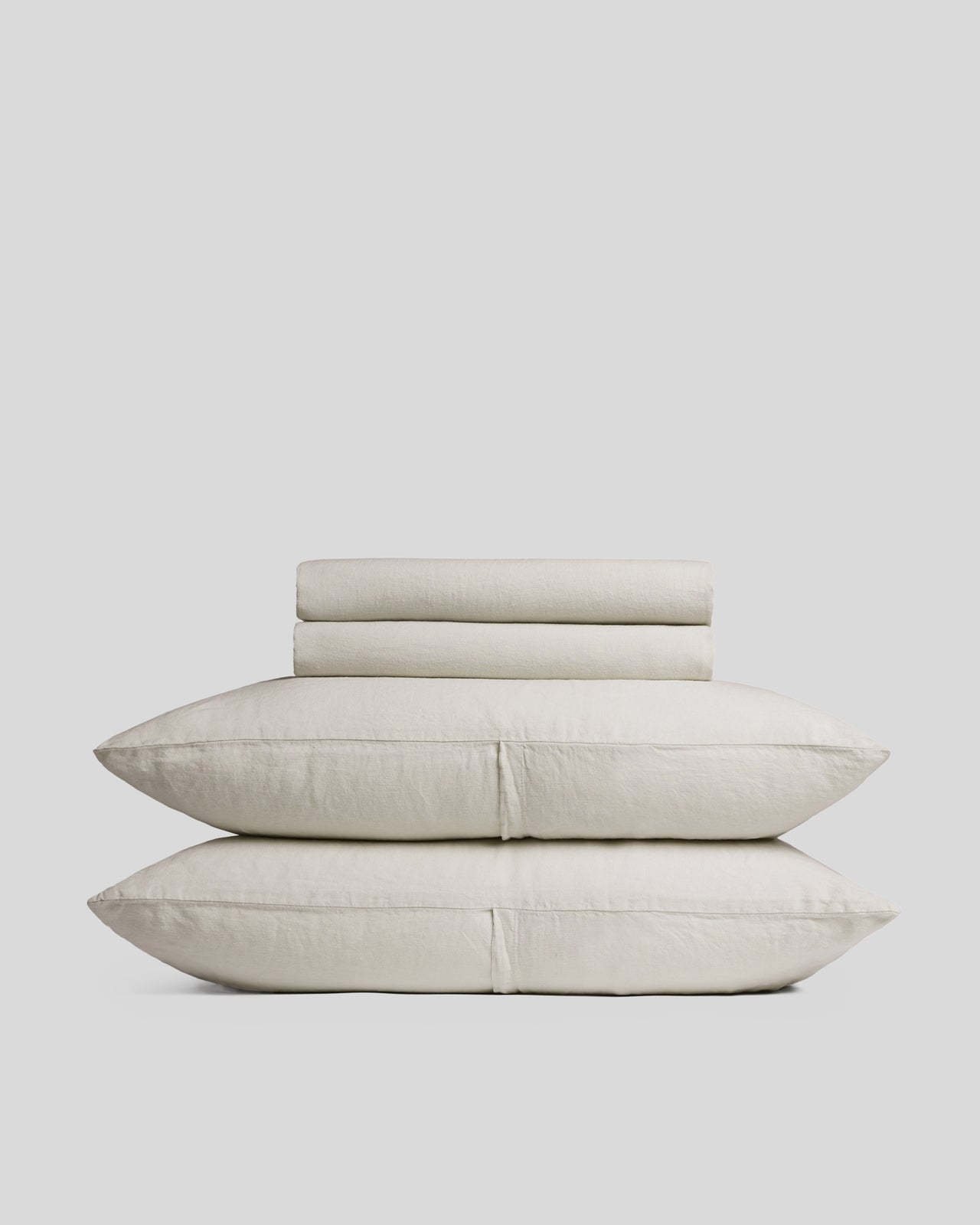 Linen Sheet Set in Bone size Full Back Envelope | Parachute Home
