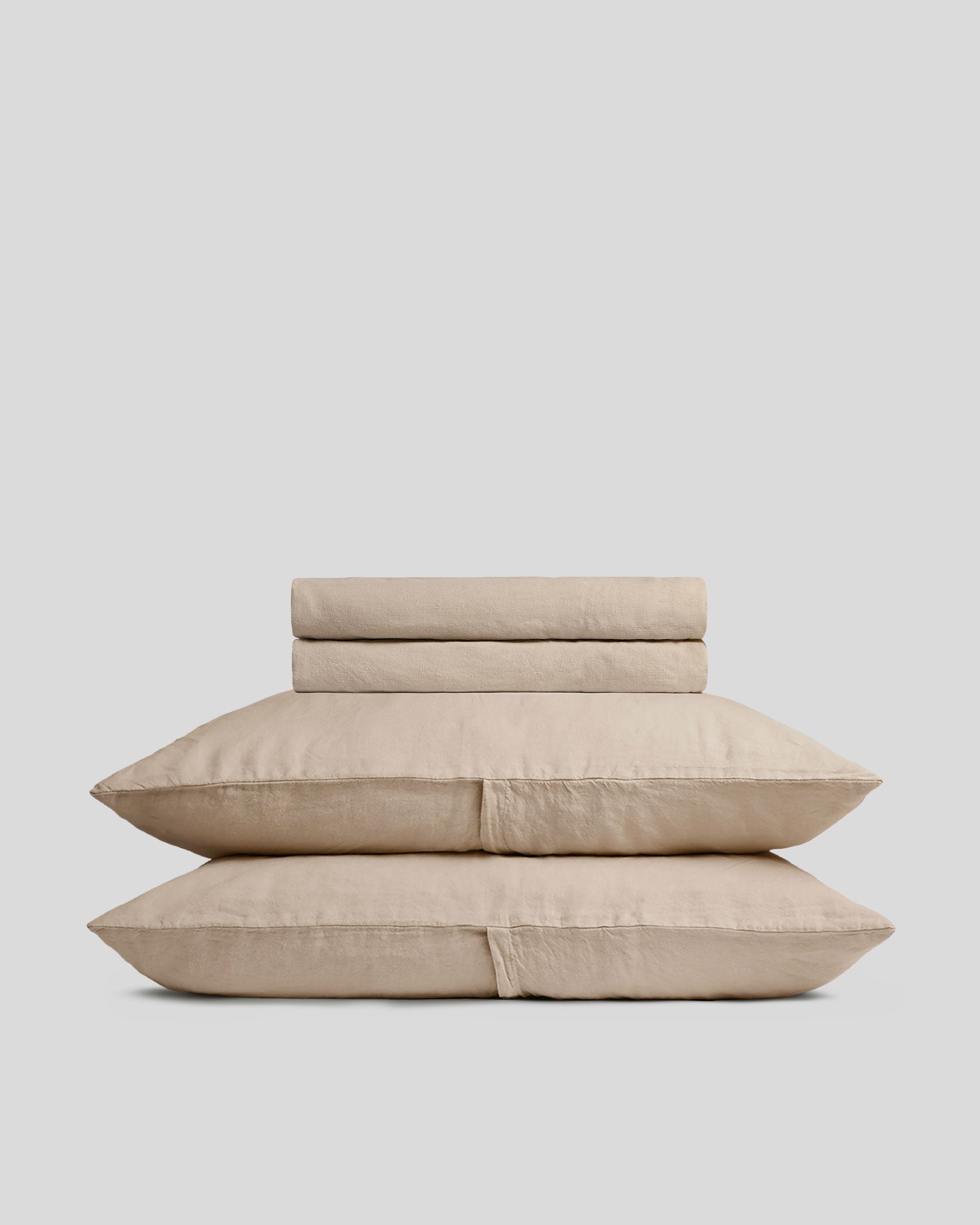 Linen Sheet Set in Toast size King Back Envelope | Parachute Home