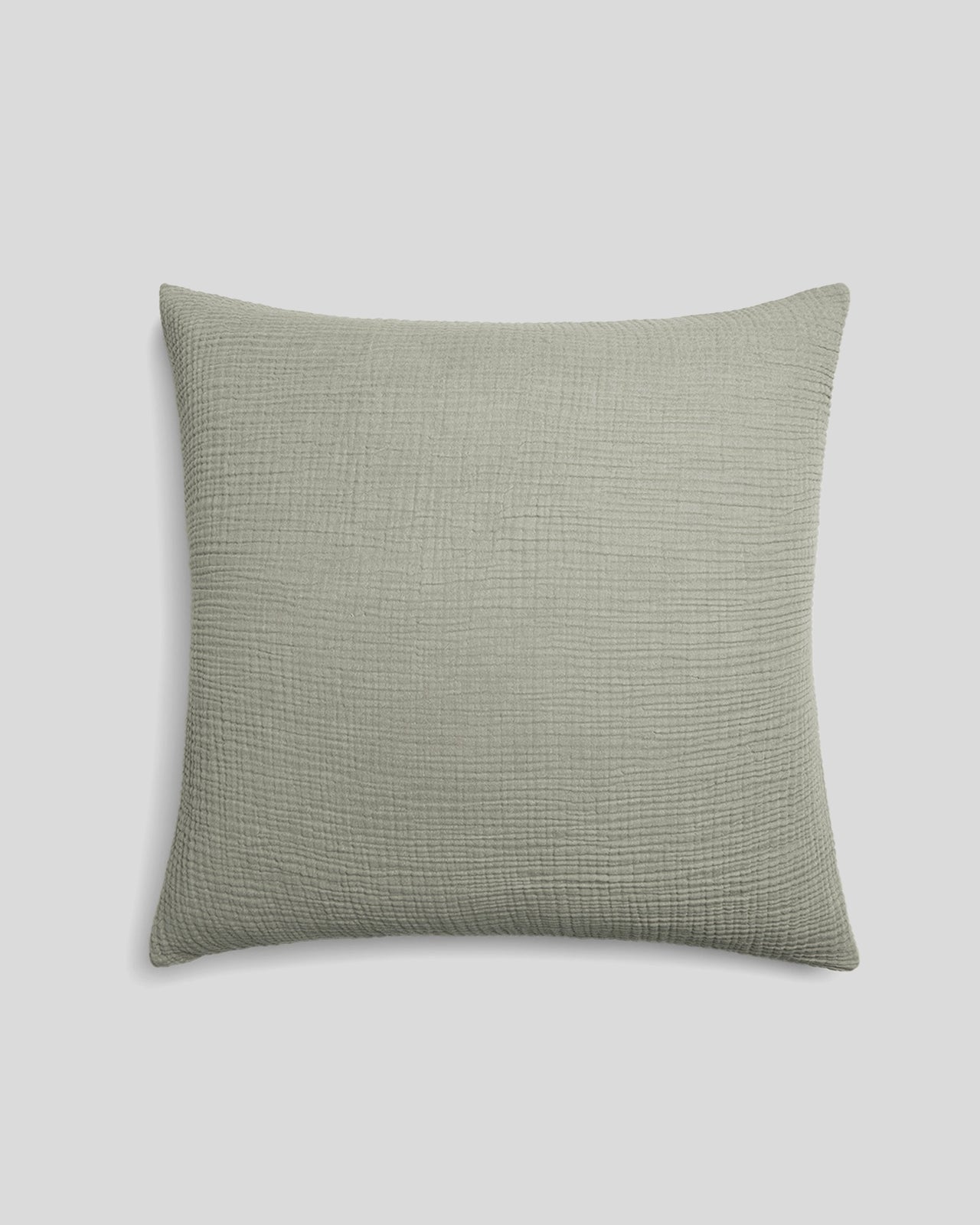 Organic Cloud Cotton Euro Sham in Heathered Moss | Parachute Home