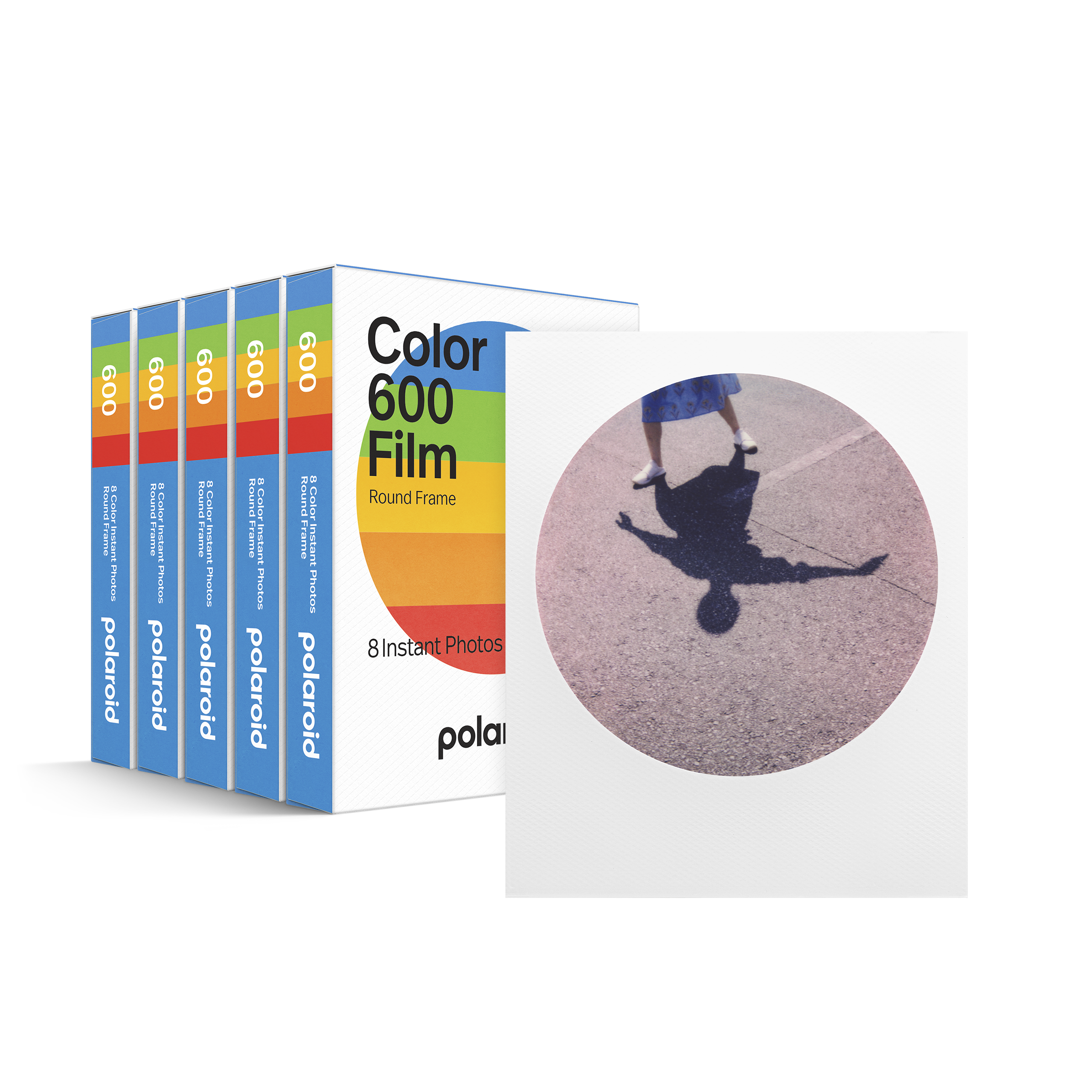 Polaroid - Color 600 Round Frame Film Five Pack