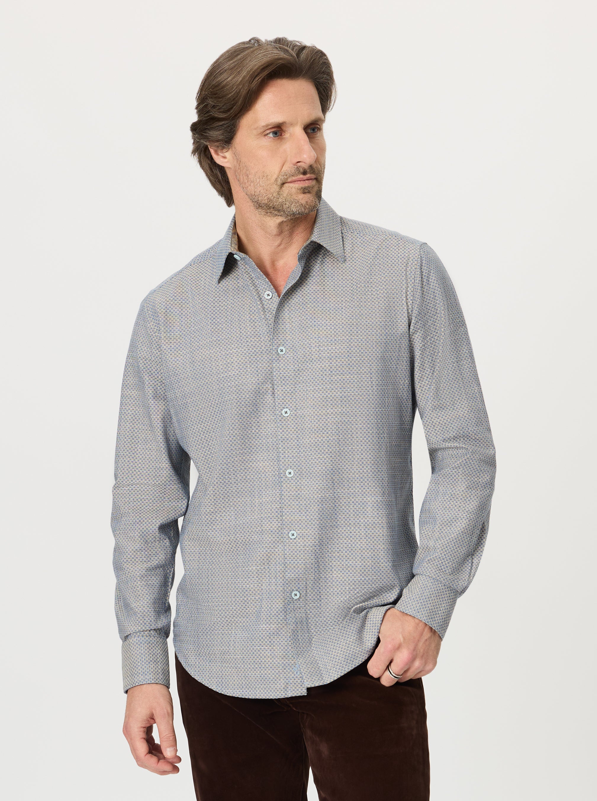 Robert Graham Grandadam Long Sleeve Button Down Shirt