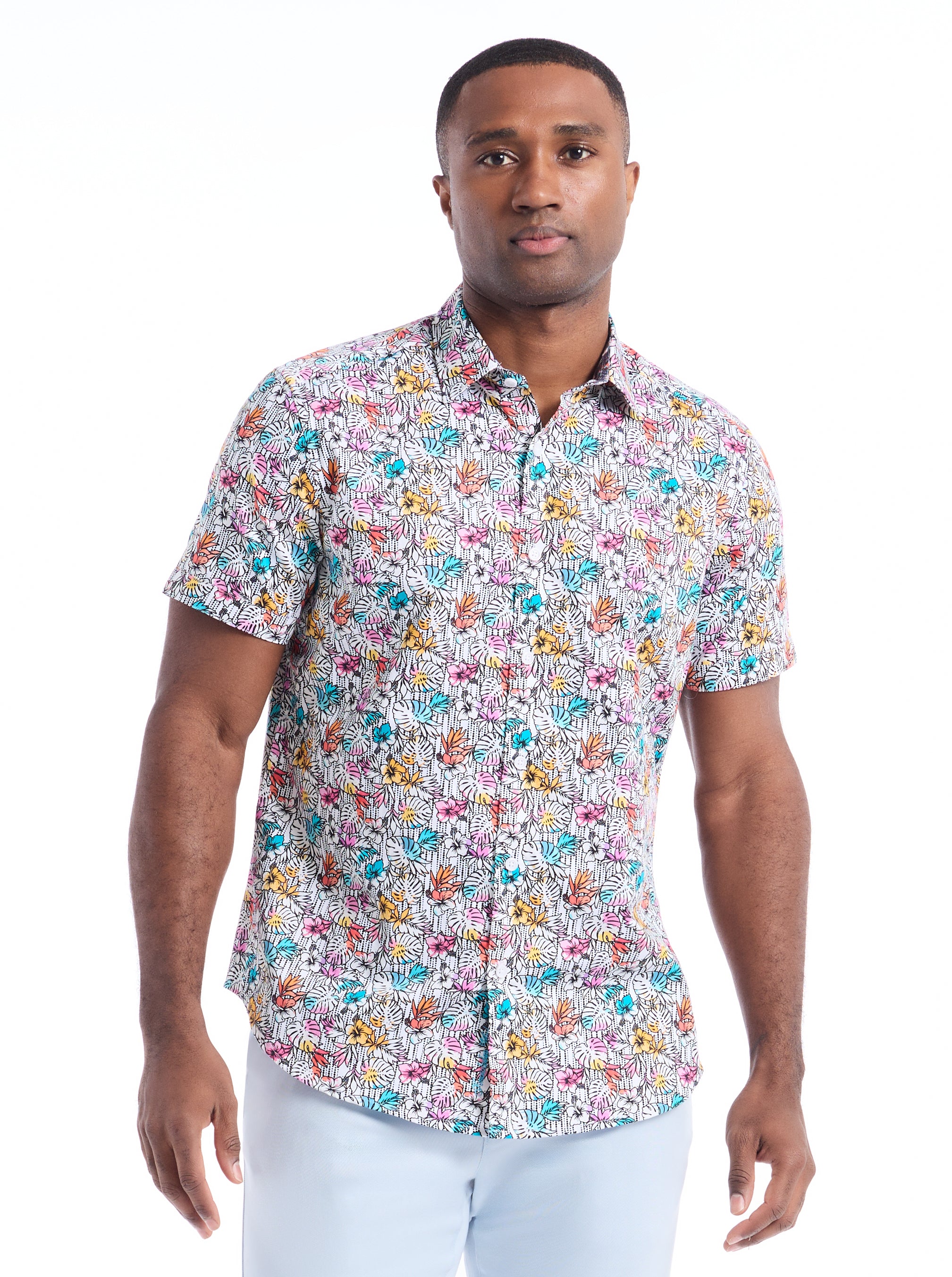 Robert Graham Benloch Short Sleeve Button Down Shirt