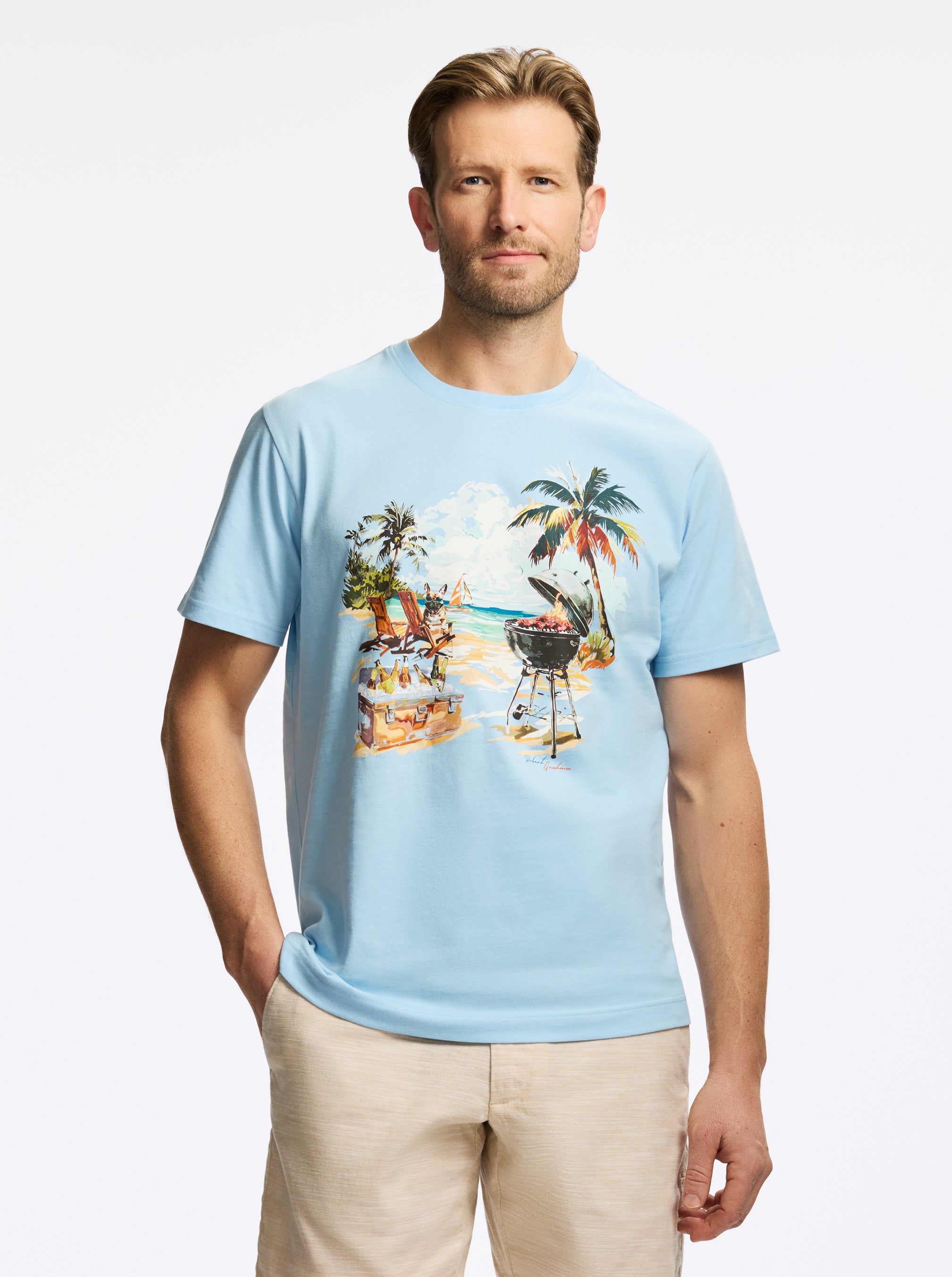 Robert Graham Summer Bbq Short Sleeve T-shirt