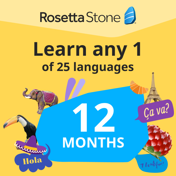 Rosetta Stone 12 Month, Single Language Plan