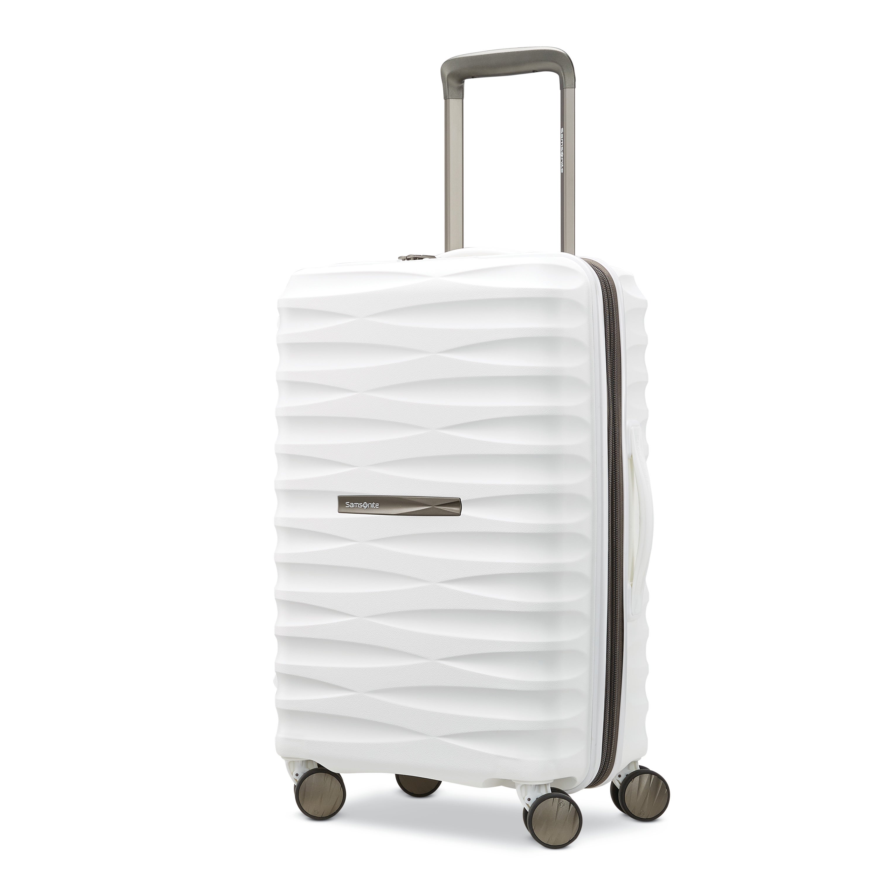 Voltage Dlx Global Carry-On Spinner | White | Carry-On Luggage from Samsonite