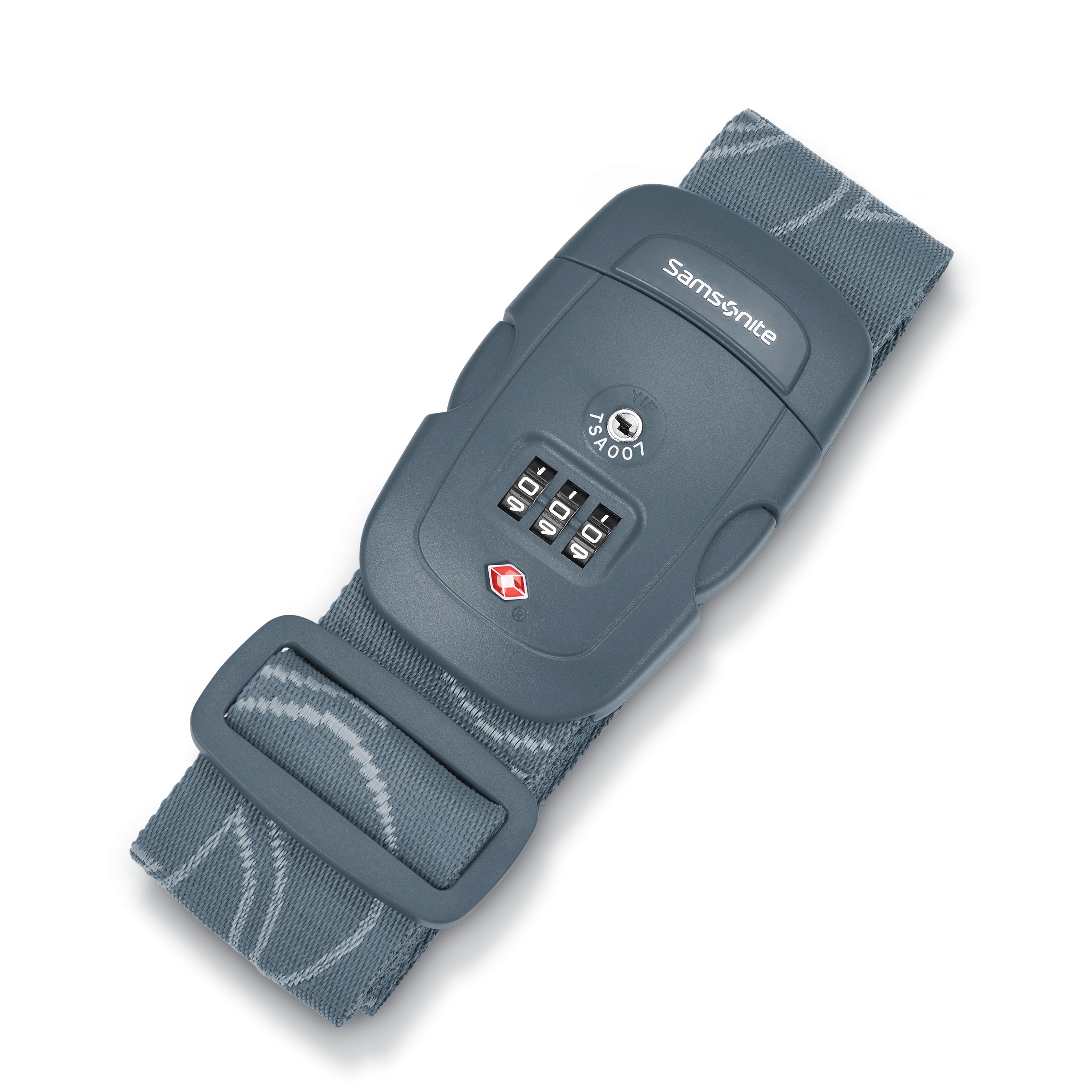 3 Dial Travel Sentry Combination Luggage Strap | Blue | Luggage from Samsonite