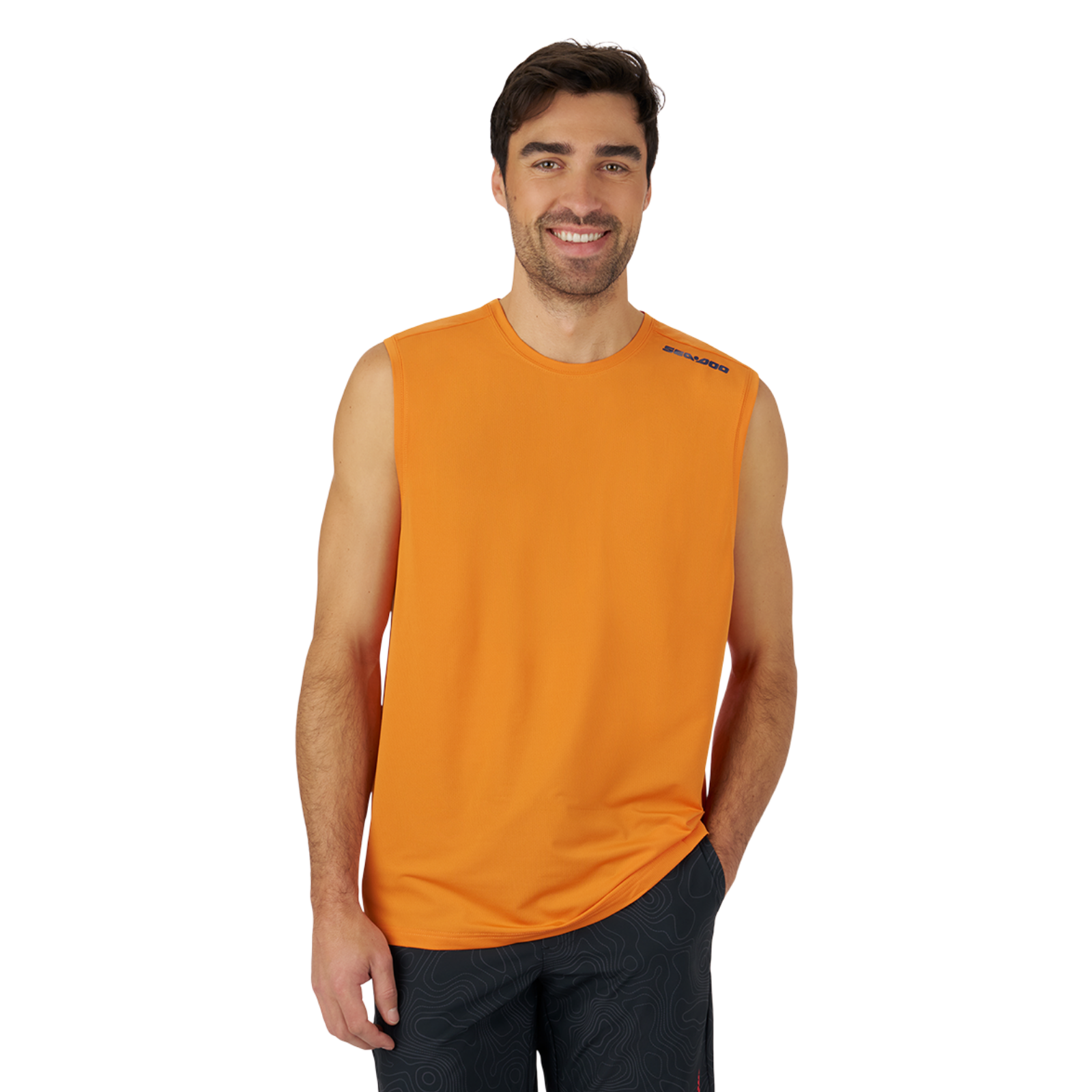 Sea-Doo Men’s Lightweight Crew Tank Top / Orange / S