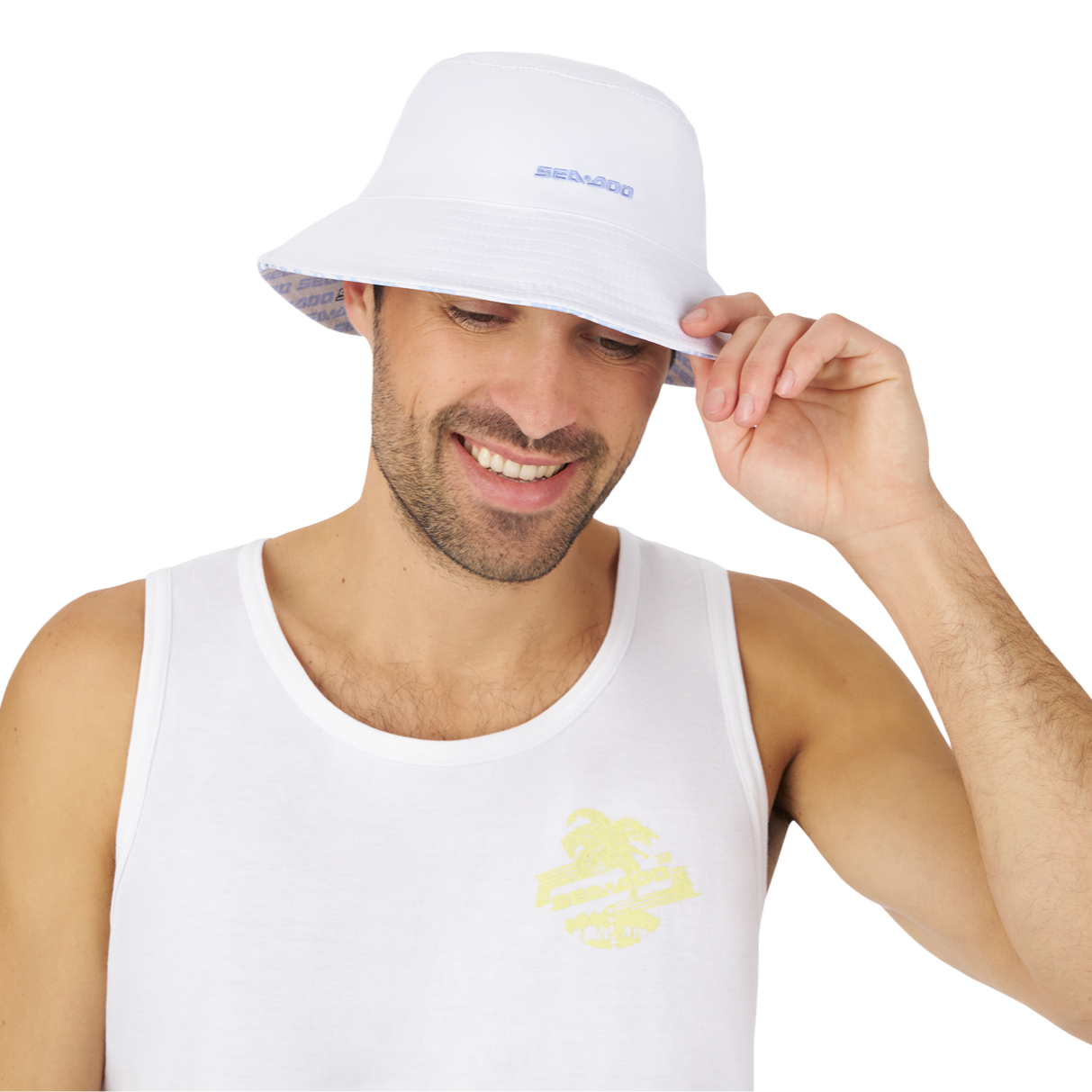Unisex Sea-Doo Reversible Bucket Hat / White / S/M