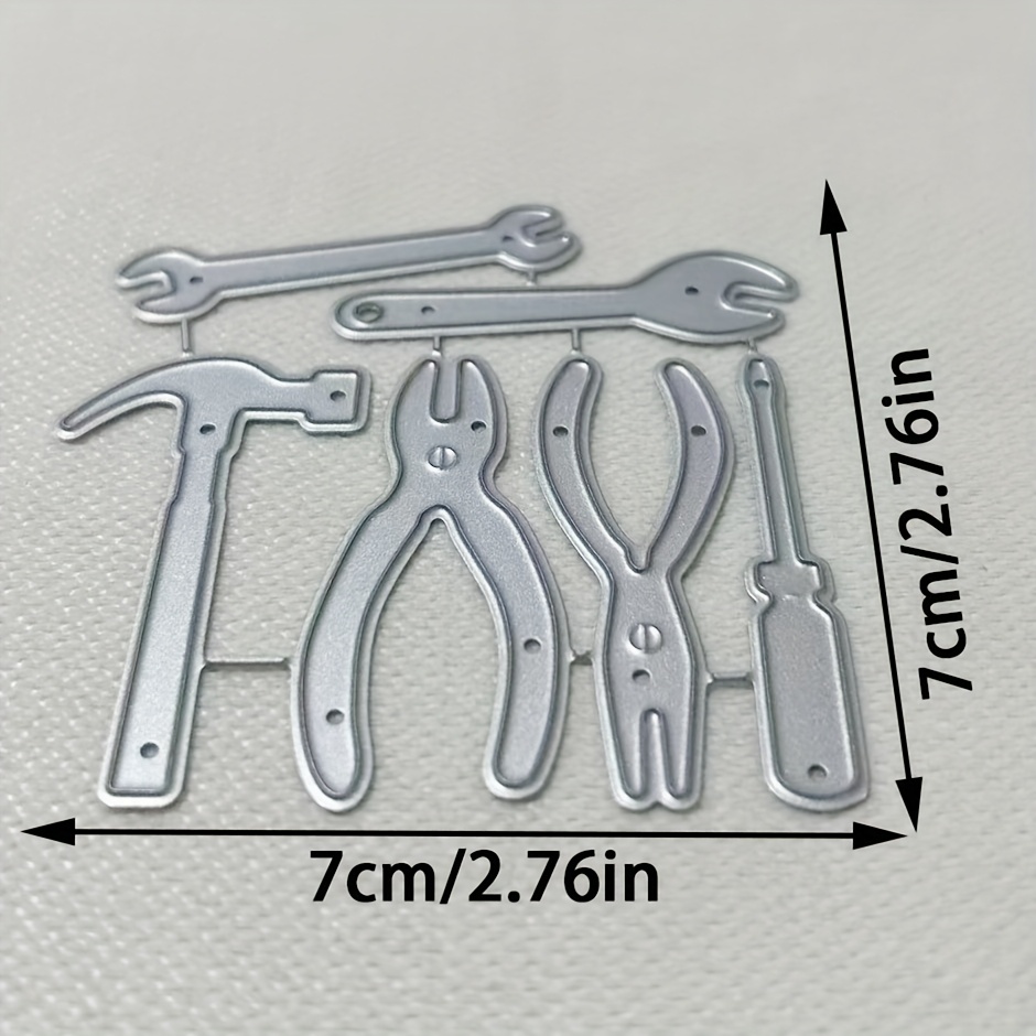 TEMU 1pc Repair Tools Metal Die Cut, Diy Scrapbooking Embossing Stencil, Handmade Greeting Card Making Metal Cutting Dies, Gift Card Making Tools