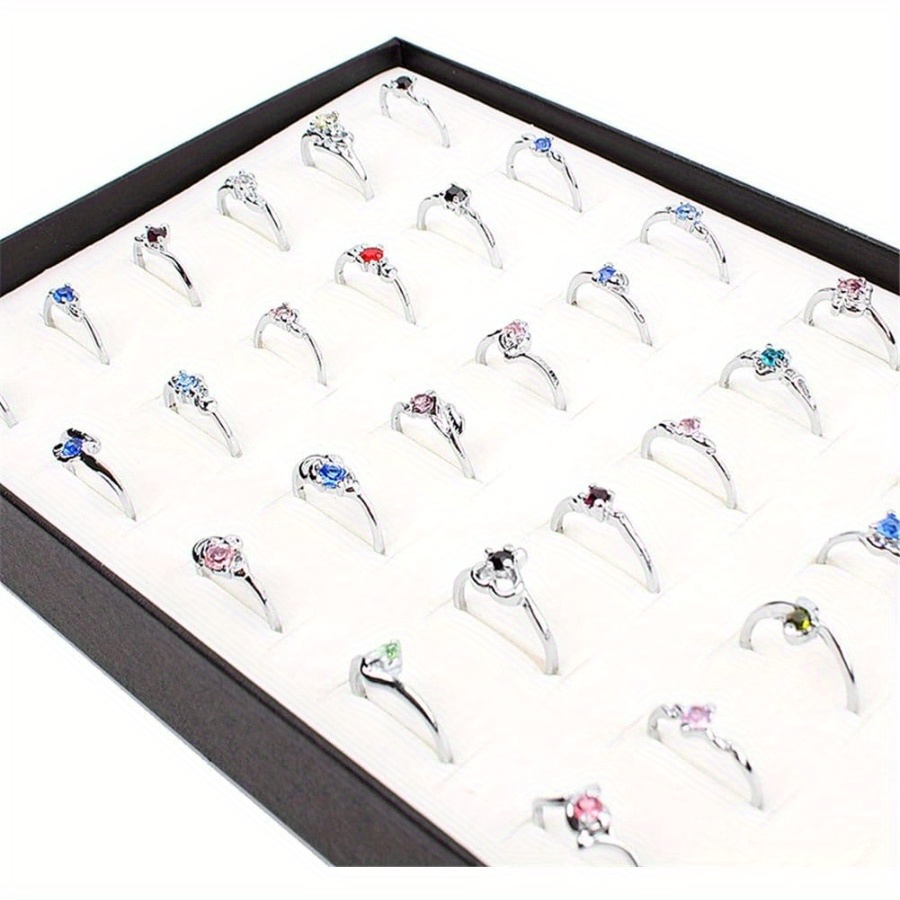 TEMU Woman Wholesale Lots 30pcs Assorted Silver Plated Ring