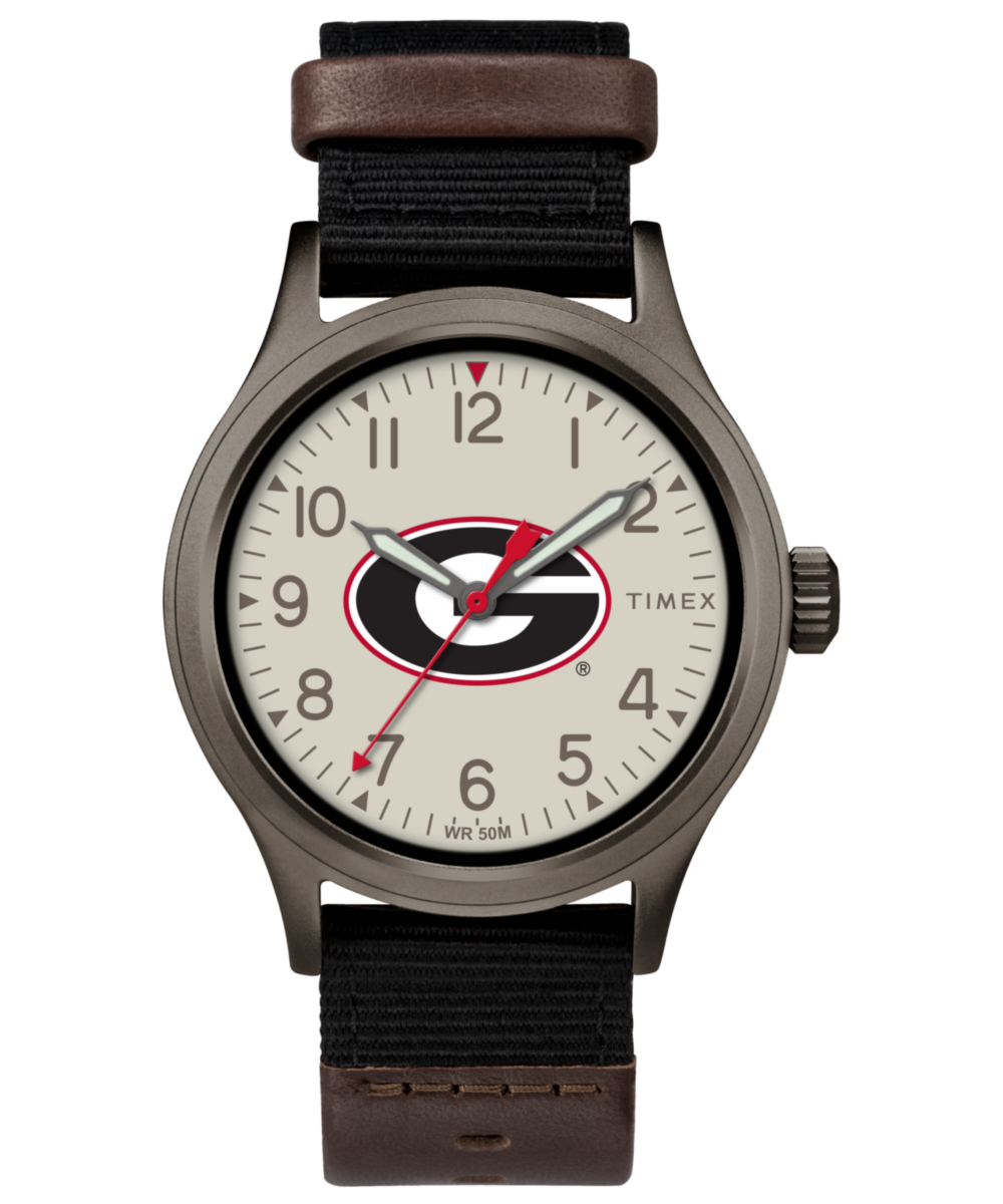 Men's Watch Clutch Georgia Bulldogs | Black/Titanium, IP Plated