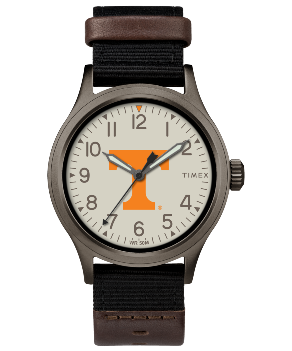 Men's Watch Clutch Tennessee Volunteers | Black/Titanium, IP Plated