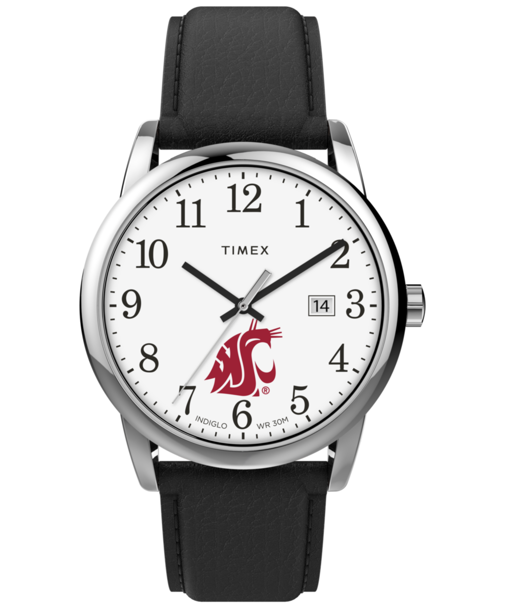 Men's Watch Easy Reader Washington State Cougars | Black/Silver-Tone/White, Brass