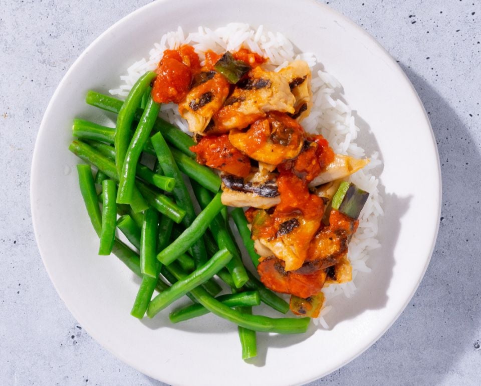 Plant-Based Chicken Cacciatore