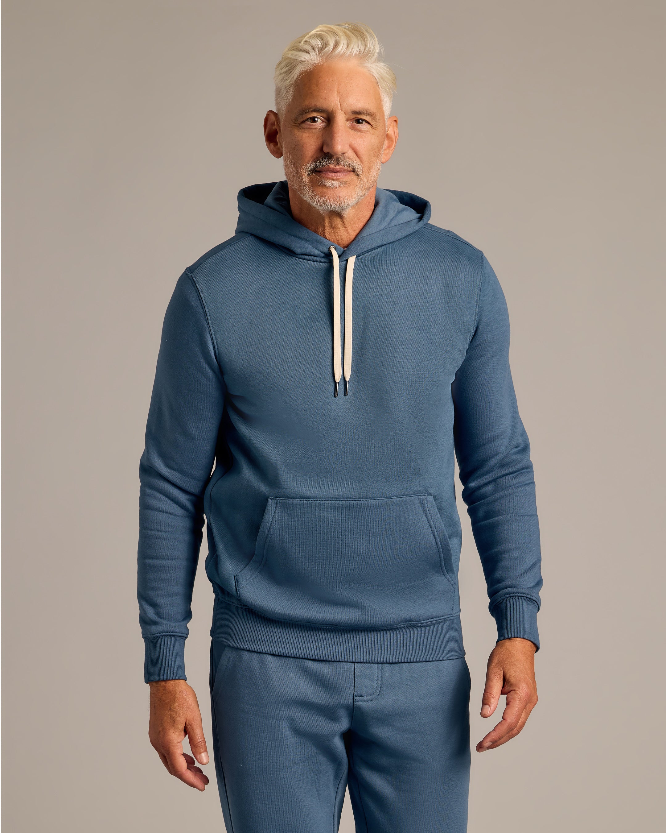 True Classic Multi Fiord Fleece French Terry Pullover Hoodie | Cotton Blend | Athletic Cut | 2XL