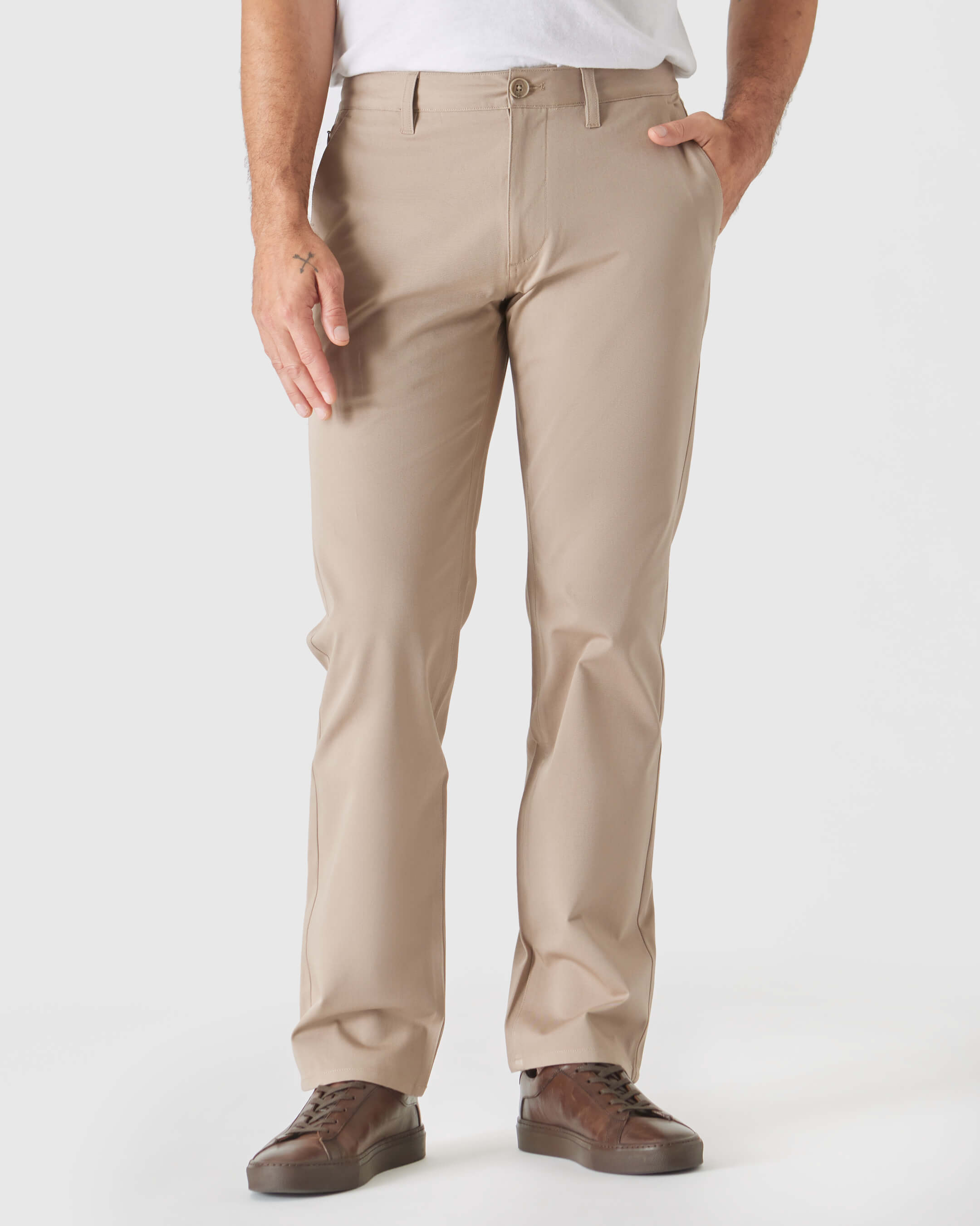 True Classic Khaki Straight Twill Chino Pant | 42