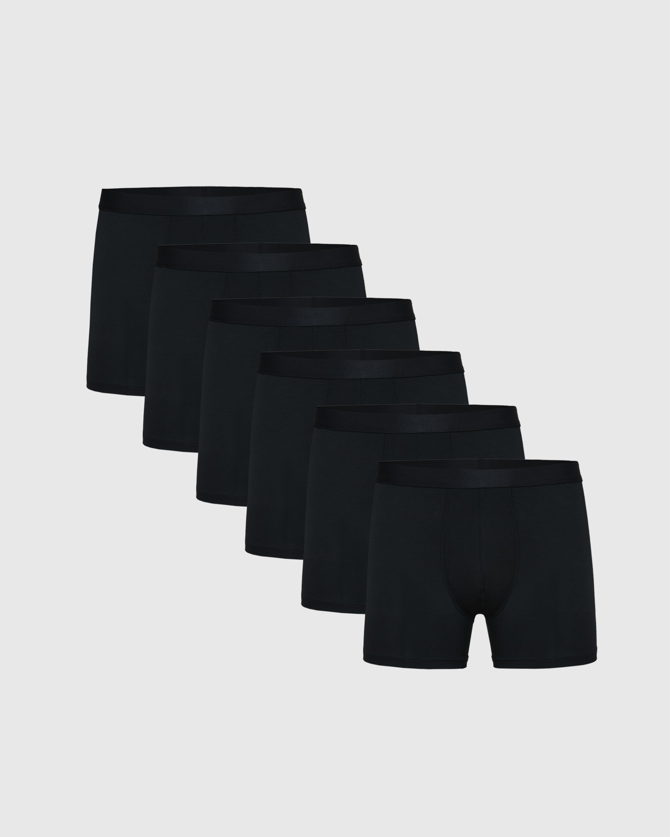 True Classic Multicolor Black Boxer Trunks 6-Pack | Medium