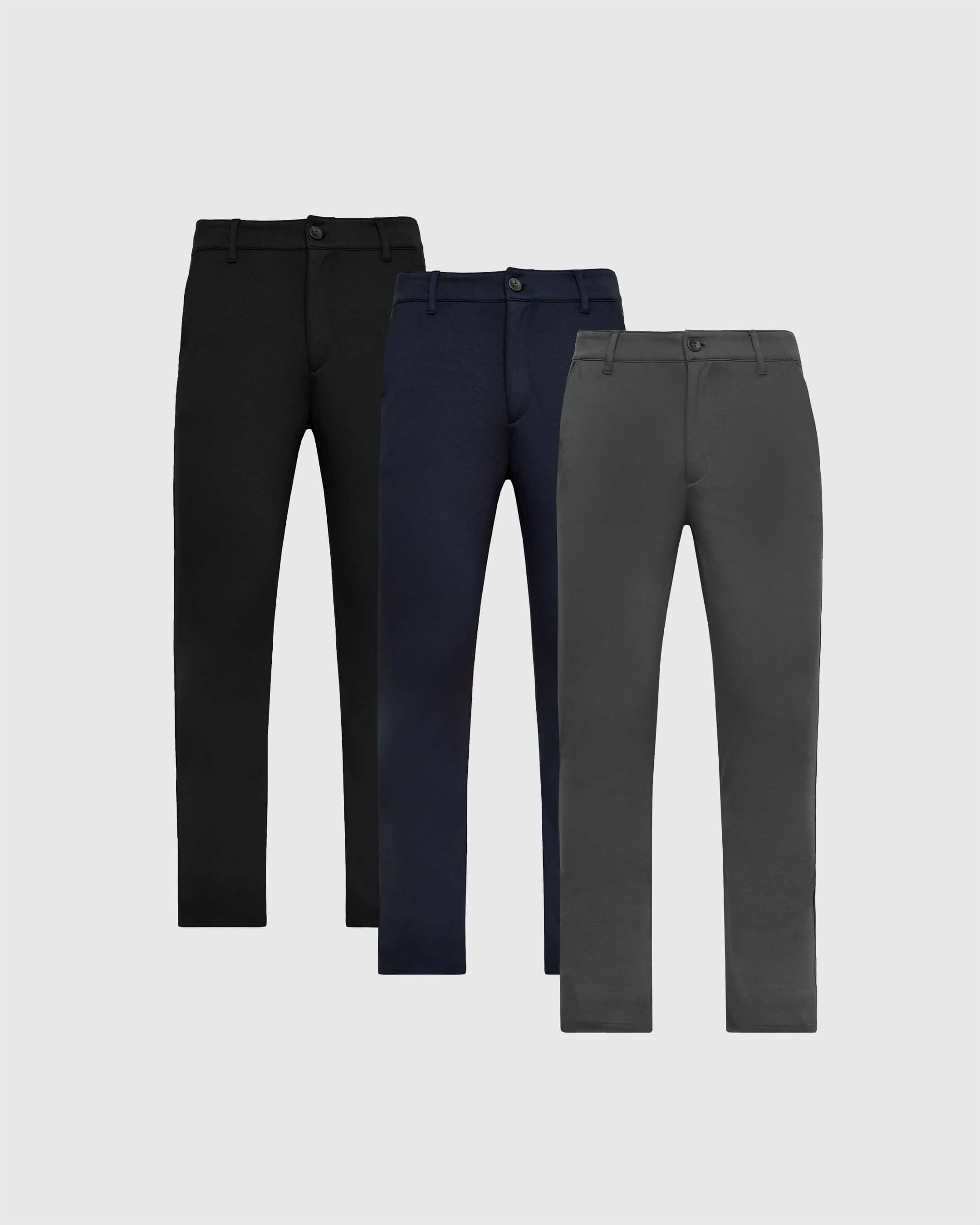 True Classic Multicolor Staple Slim Comfort Knit Chino Pant 3-Pack | 40