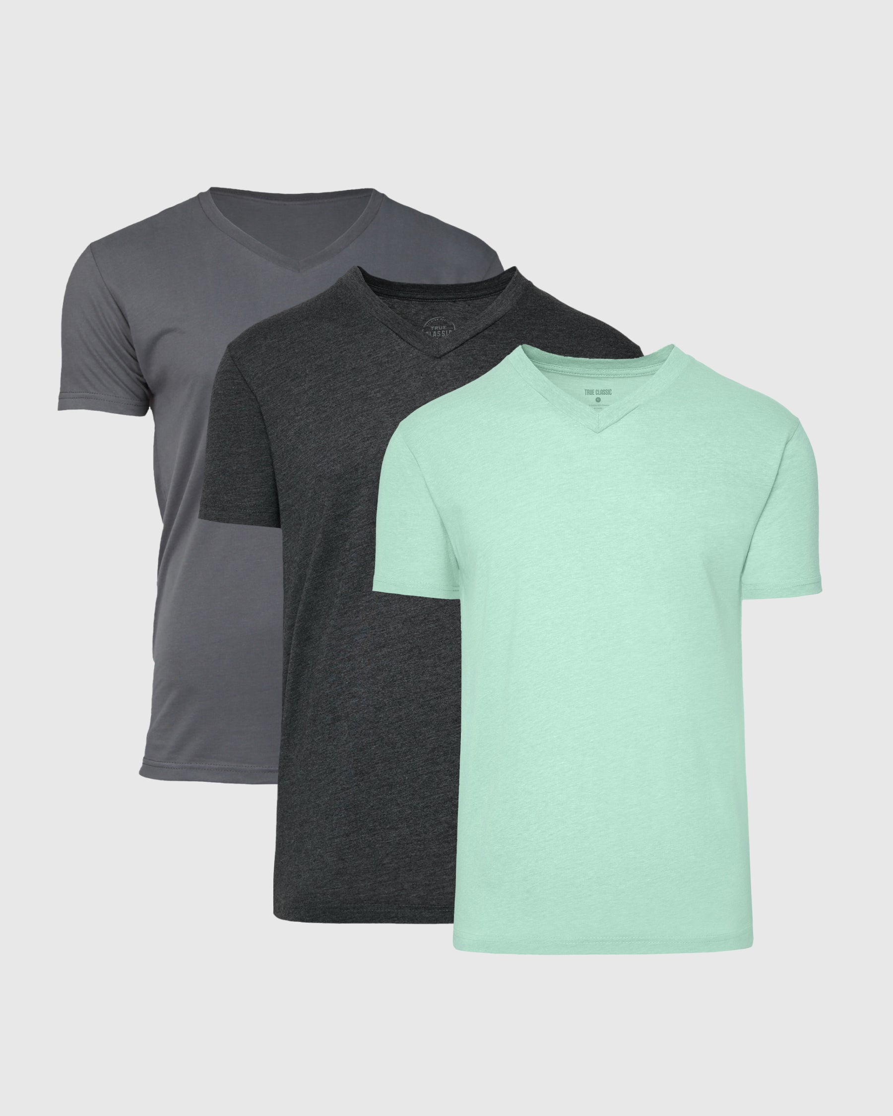 True Classic Multicolor Urban Classics V-Neck 3 Pack | Cotton Blend | Athletic Cut | Medium