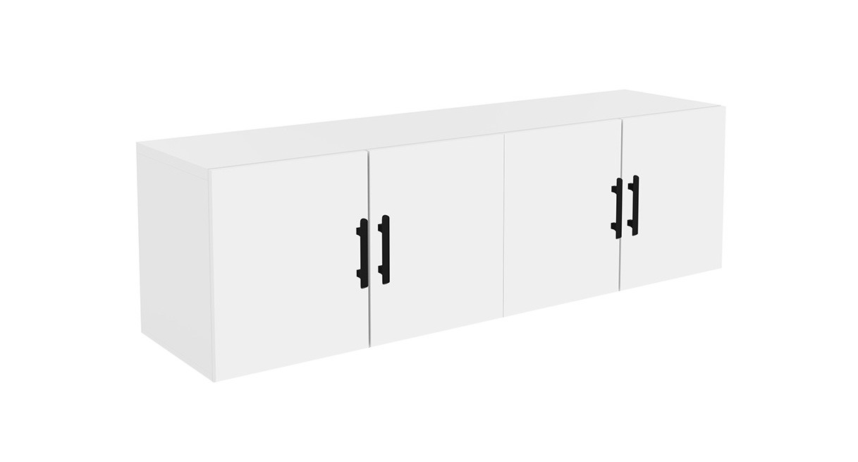 KIT MoPac Credenza [White with Black Handles]