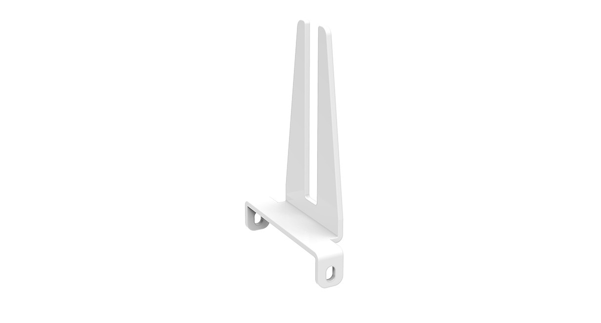 Three Acoustic Privacy Panel Mounting Hardware - Short -  White