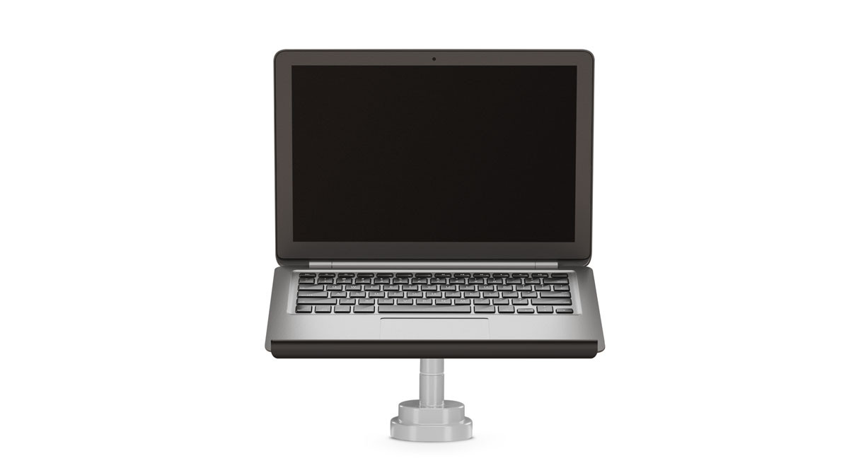 Bundle Zilker Single Monitor Arm and Laptop Mount - Gray