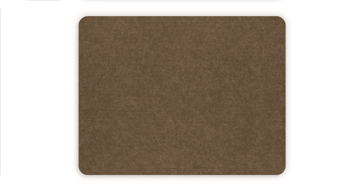 Four Acoustic Privacy Panel - 52" x 22"  - Brown