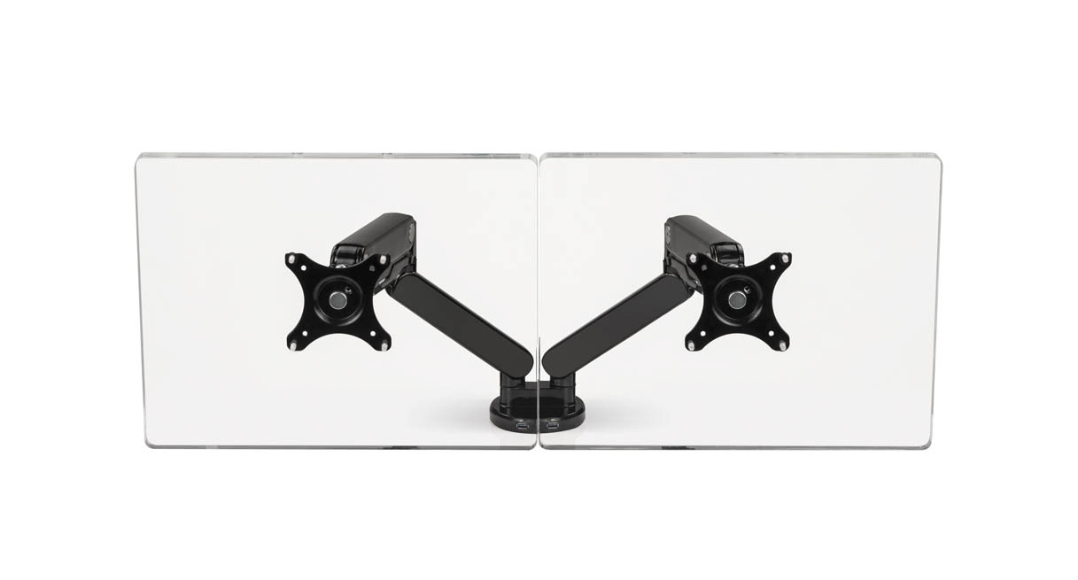 View Dual Monitor Arm - Black (Discontinued)