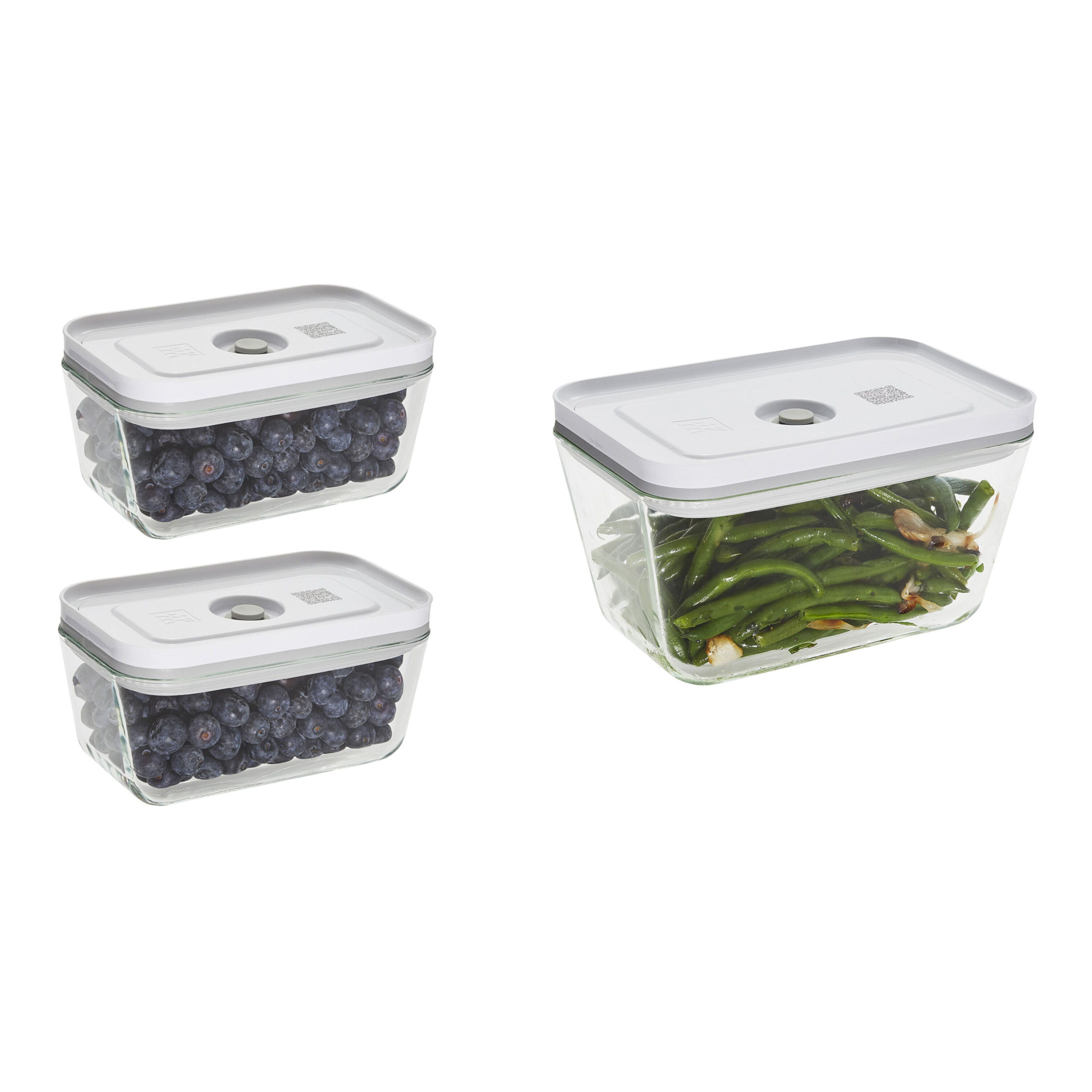 ZWILLING Fresh & Save 3-pc, Vacuum Box Set, Glass, Grey