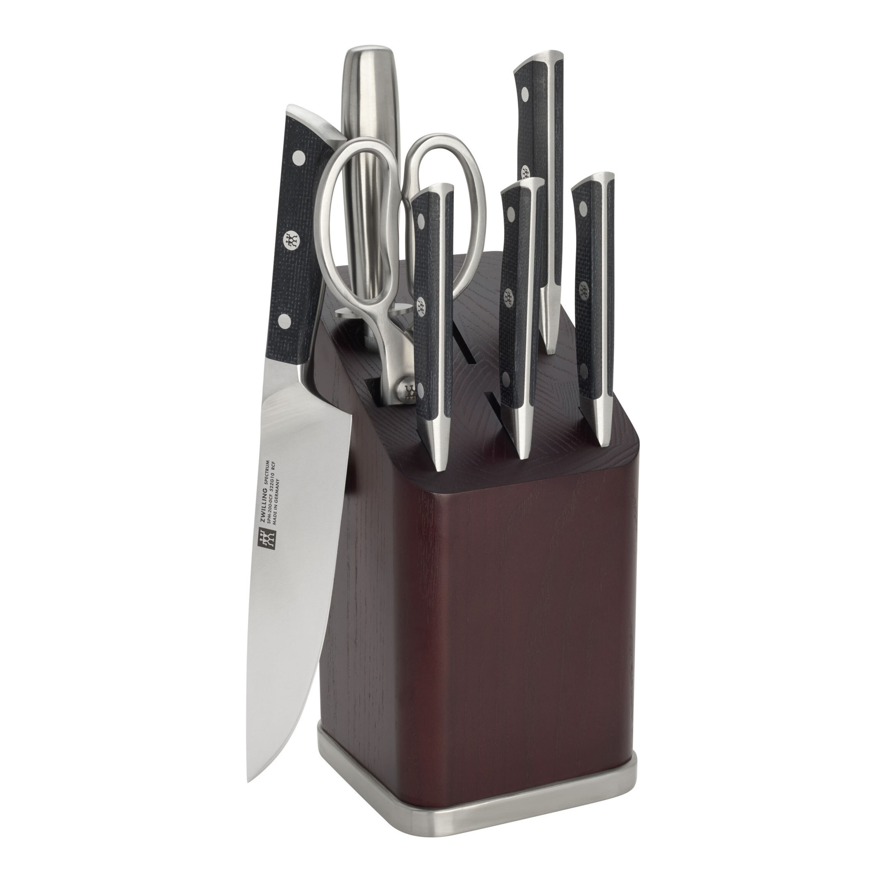 ZWILLING Spectrum 8-pc, Knife block set, brown