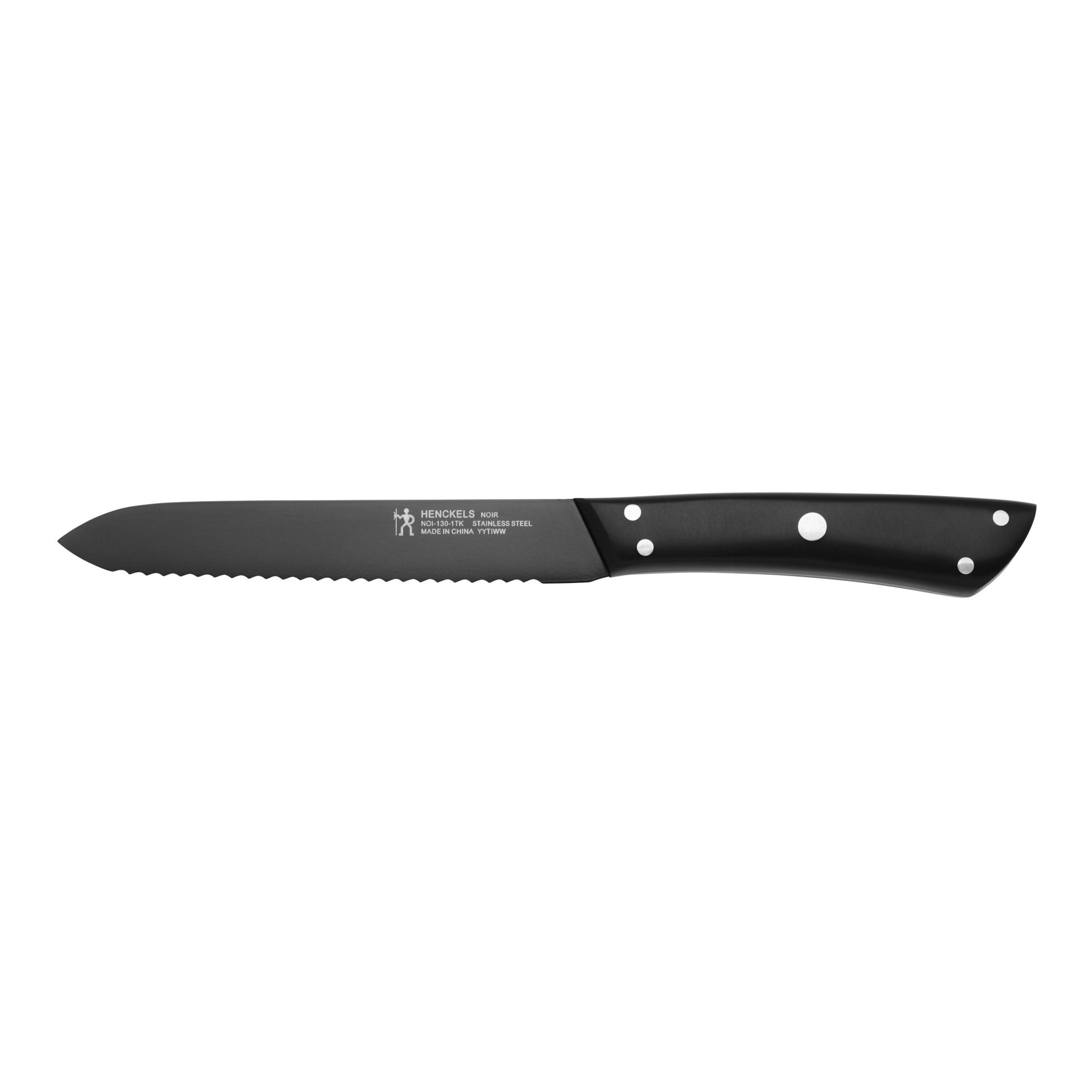 Henckels Noir 5.00 inch, Serrated Utility Knife