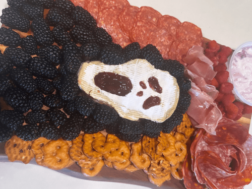 How to Make a Scream Face Charcuterie Board for Halloween