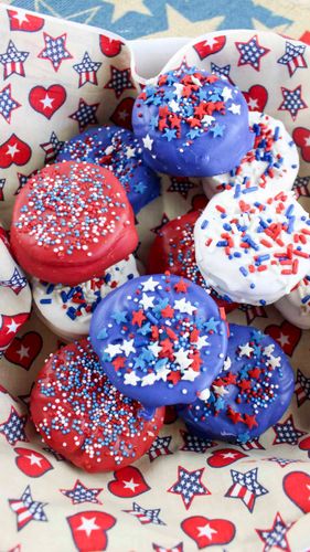 Patriotic Nutella Ritz S’mores